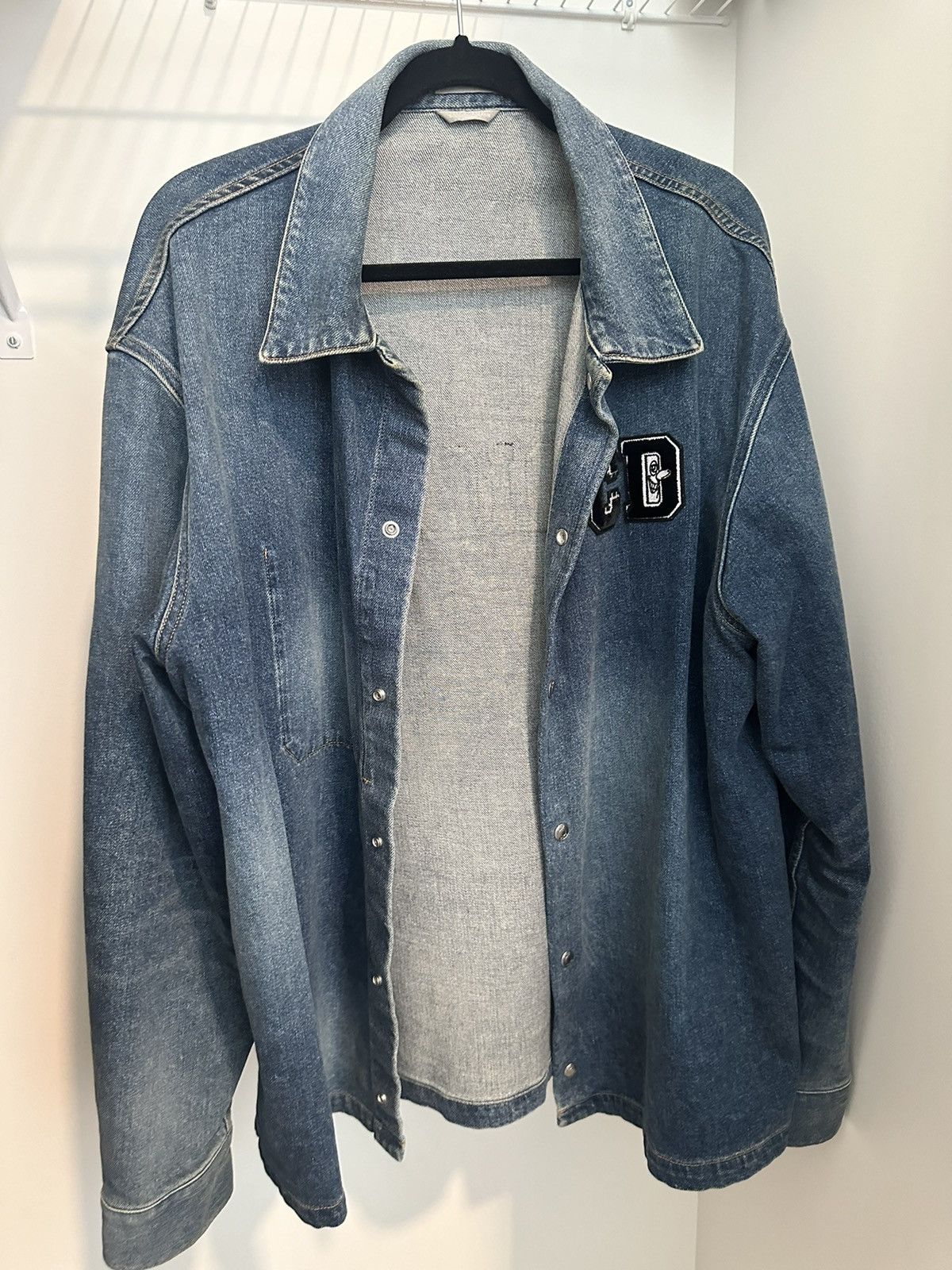 Dior Dior and Kenny Scharf Denim Jeans Overshirt Shirt Jacket Size US L / EU 52-54 / 3 - 1 Thumbnail