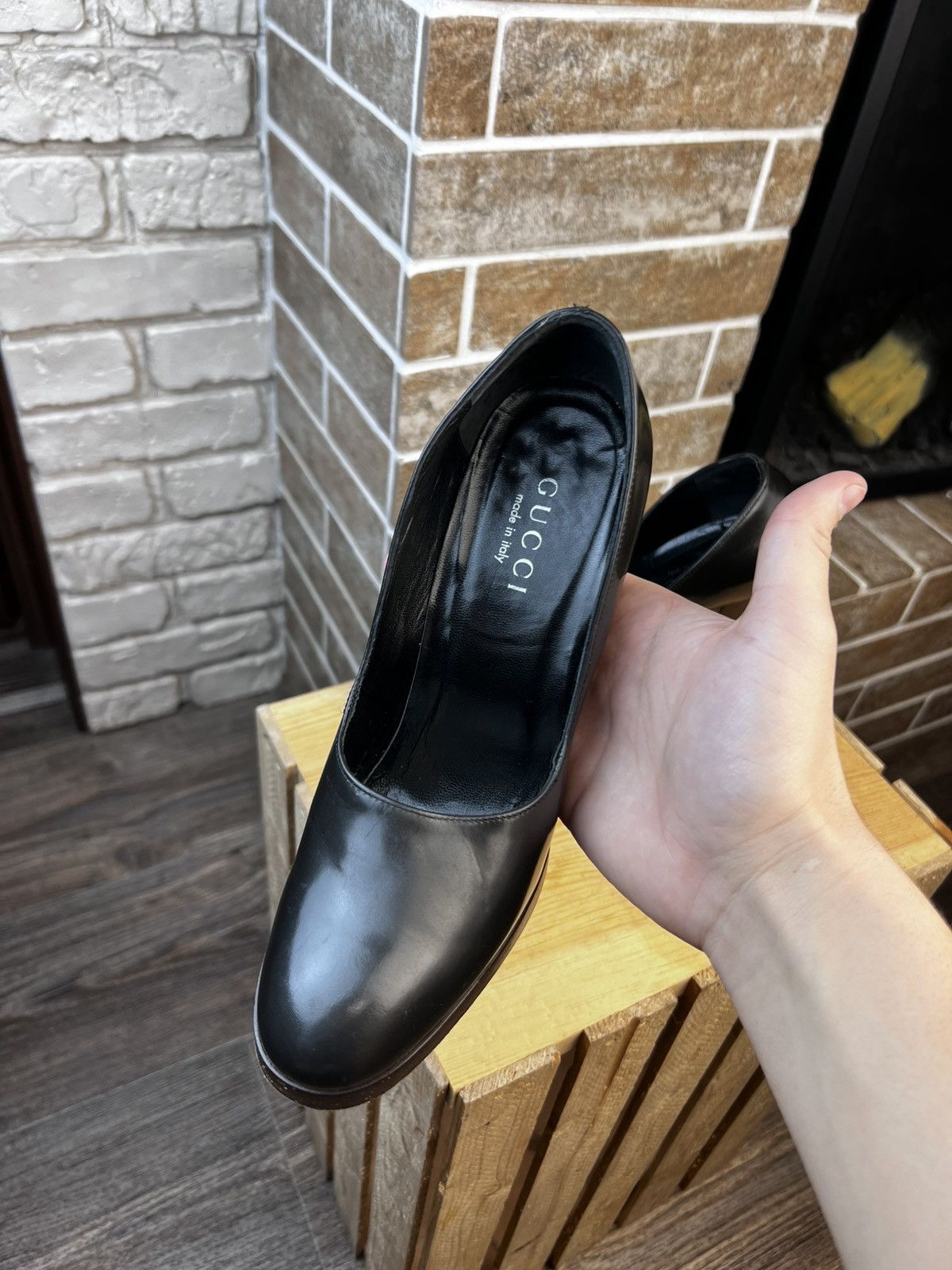 Gucci Gucci by Tom Ford Block Heels Leather Shoes Size US 7.5 / IT 37.5 - 5 Thumbnail