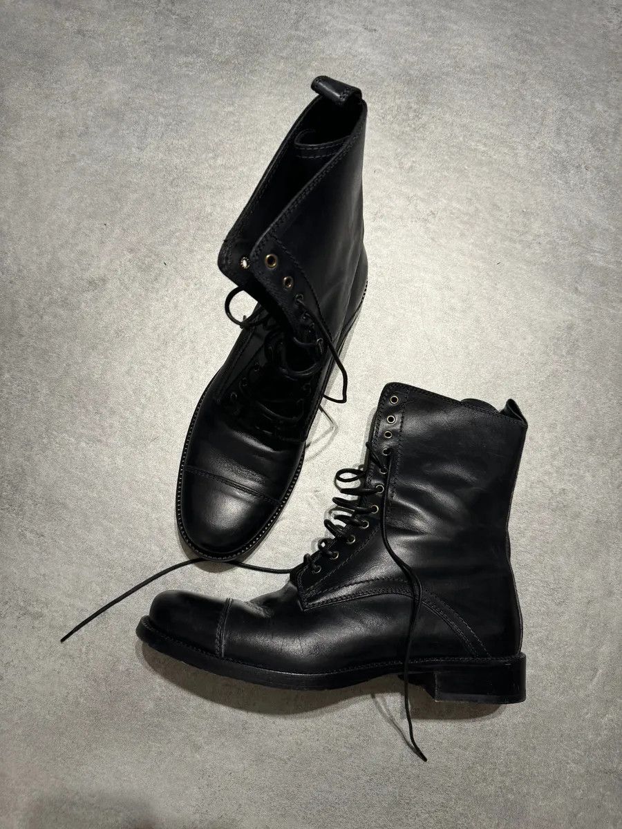 Dolce & Gabbana AW2009 Dolce & Gabbana Black High Combat Naval Boots Size US 7 / EU 40 - 2 Thumbnail