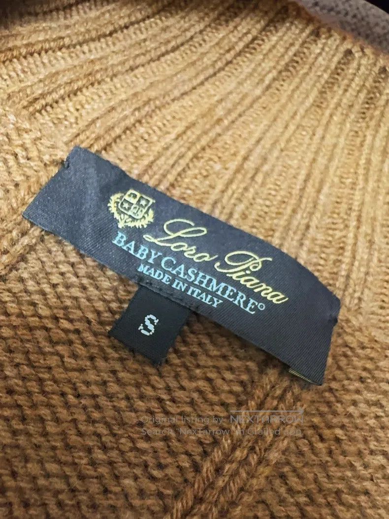Loro Piana Loro Piana Camel Ribbed Cashmere Knit Cardigan Jacket Size S / US 4 / IT 40 - 7 Thumbnail
