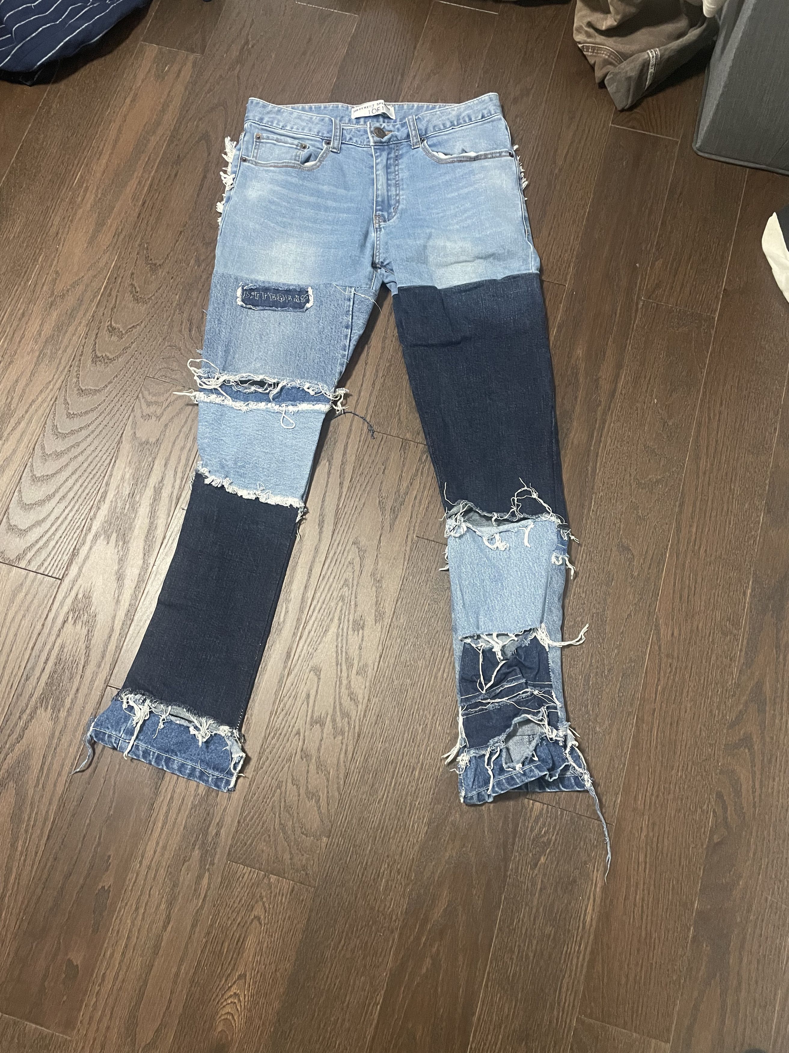 Vintage 1 OF 1 CUSTOM denim jeans Size US 30 / EU 46 - 3 Thumbnail