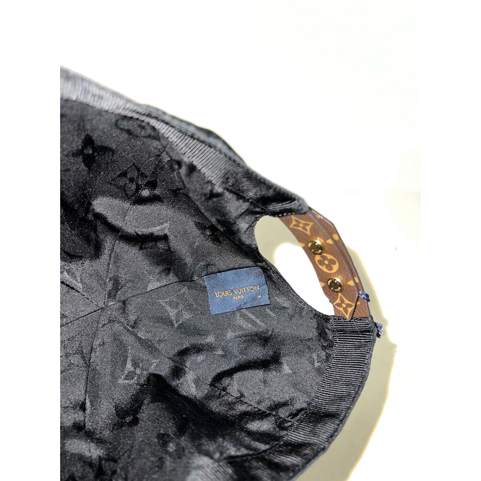 Louis Vuitton Louis Vuitton Black Brown Monogram Logo Sun Baseball Hat M Size ONE SIZE - 8 Thumbnail