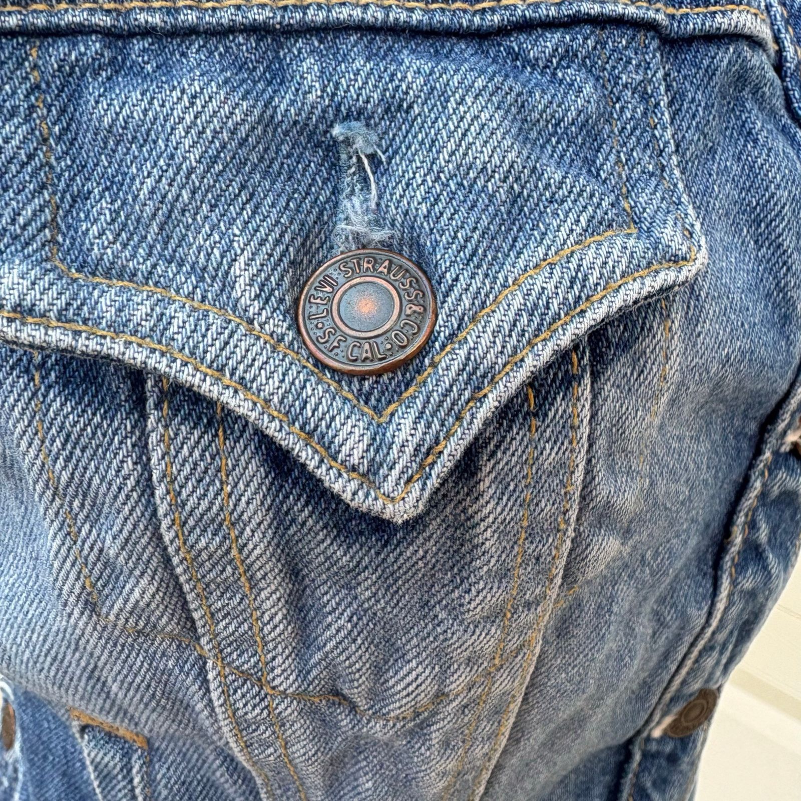 Levi's VTG Levi Strauss Denim Vest Sz Misses M 8-10 100% cotton Size M / US 6-8 / IT 42-44 - 9 Thumbnail