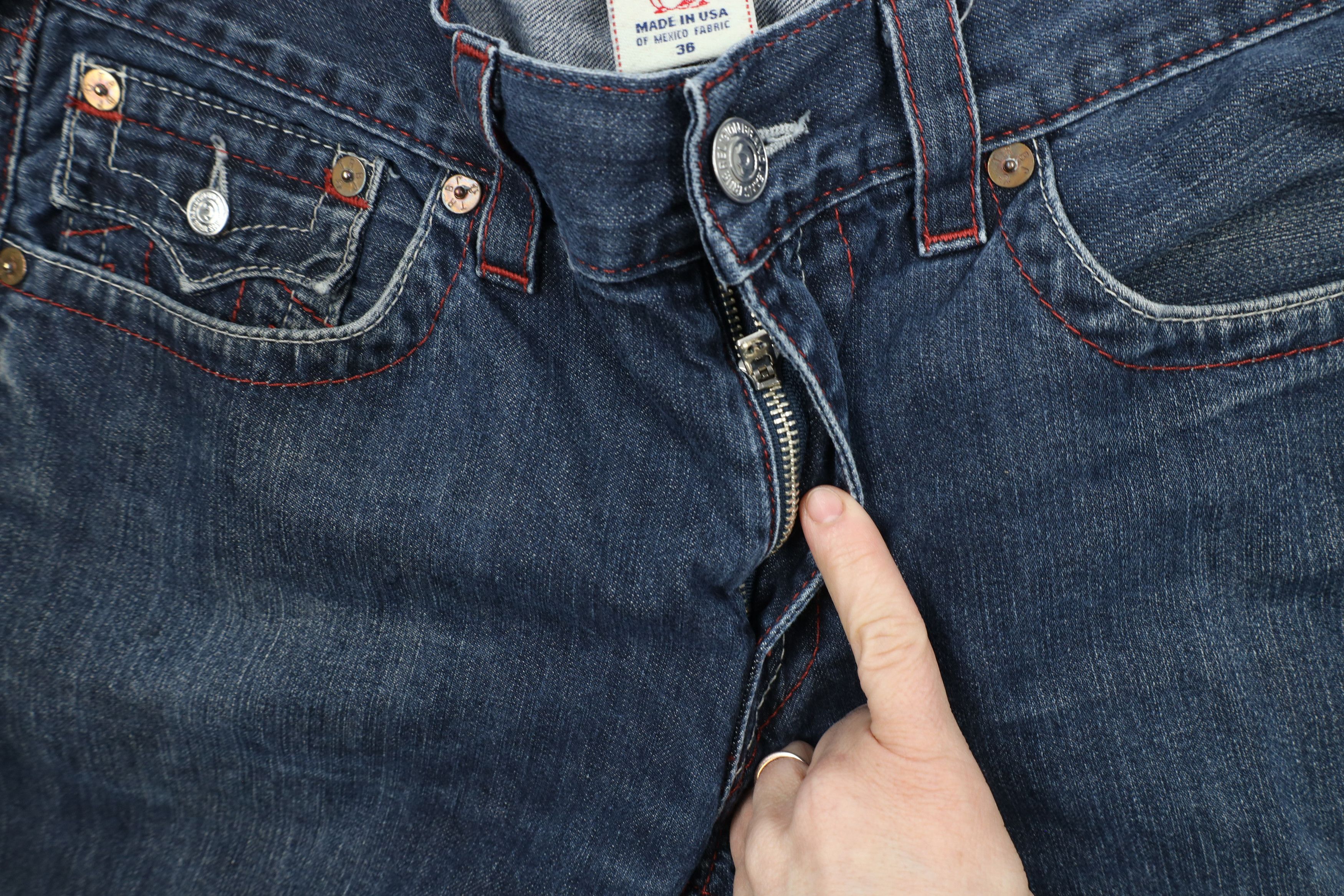 True Religion × Vintage Vintage True Religion Stitch Straight Leg Denim Jeans US Size US 36 / EU 52 - 6 Thumbnail