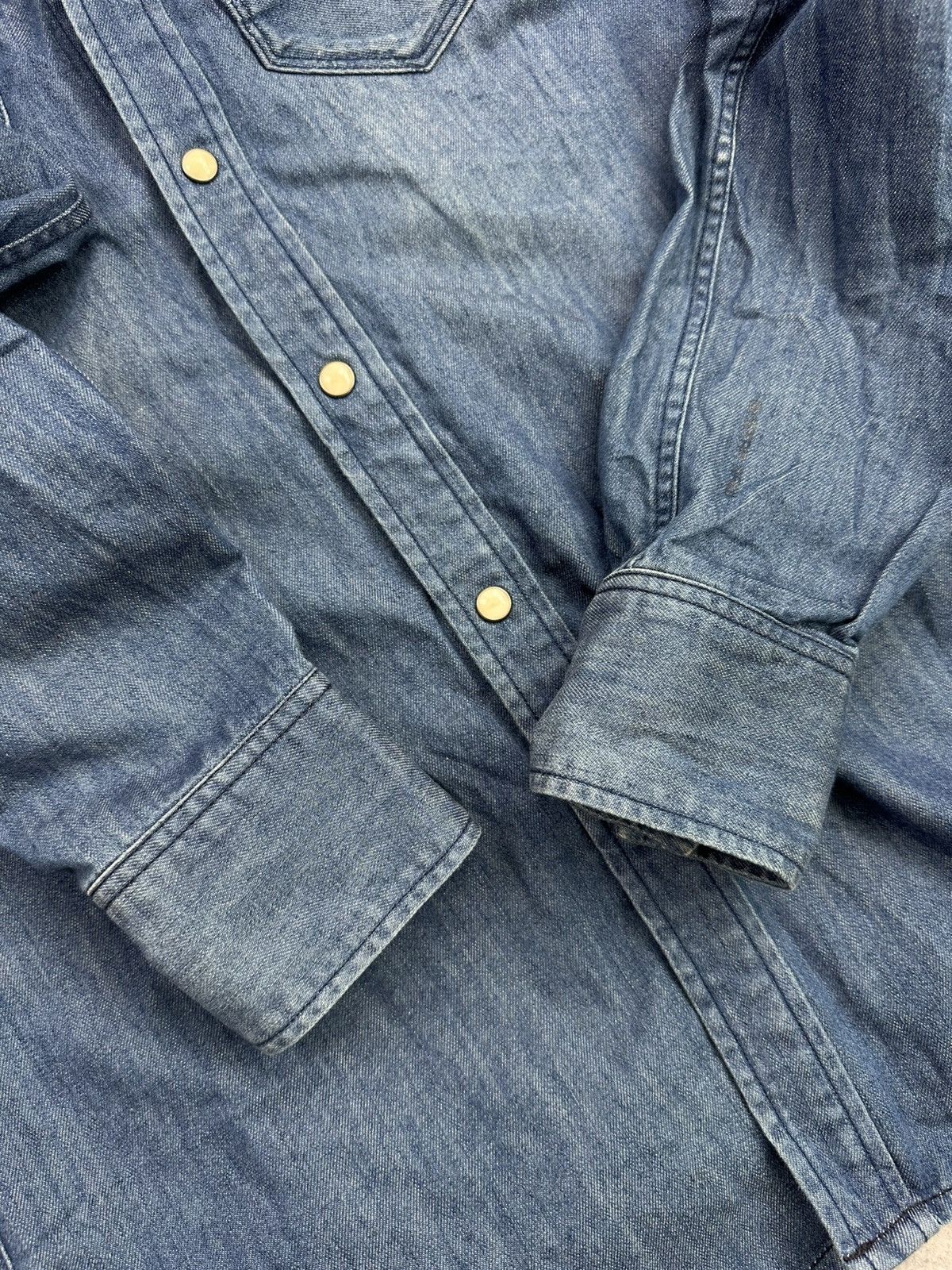 G-Star G-Star Raw Denim Shirt Blue Western Faded Over Shirt y2k Size US S / EU 44-46 / 1 - 10 Thumbnail