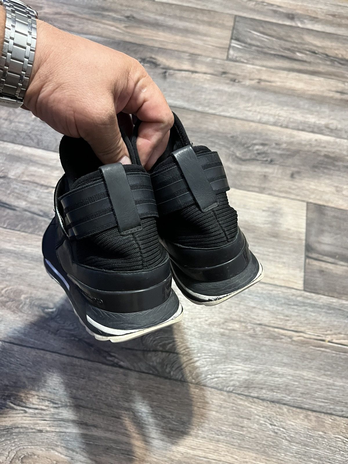 Y-3 Adidas Y-3 x Yohji Yamamoto Atira Strap Core Black Sneakers Size US 8.5 / IT 38.5 - 5 Thumbnail