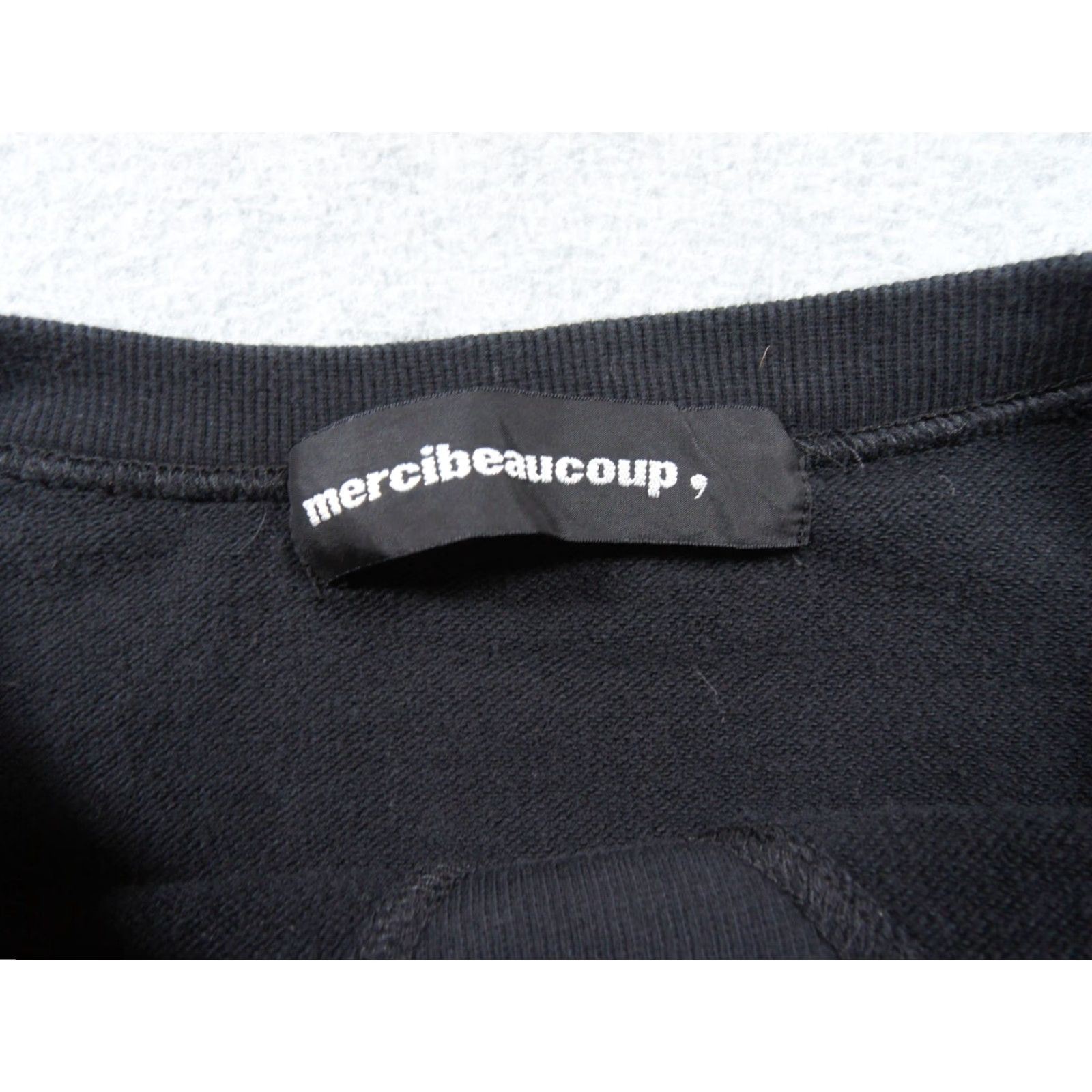 Issey Miyake Mercibeaucoup Sweatshirt Women's Regular S Black Logo Pullover Crew Neck Casual All Seasons Vintage: No Size S / US 4 / IT 40 - 5 Thumbnail