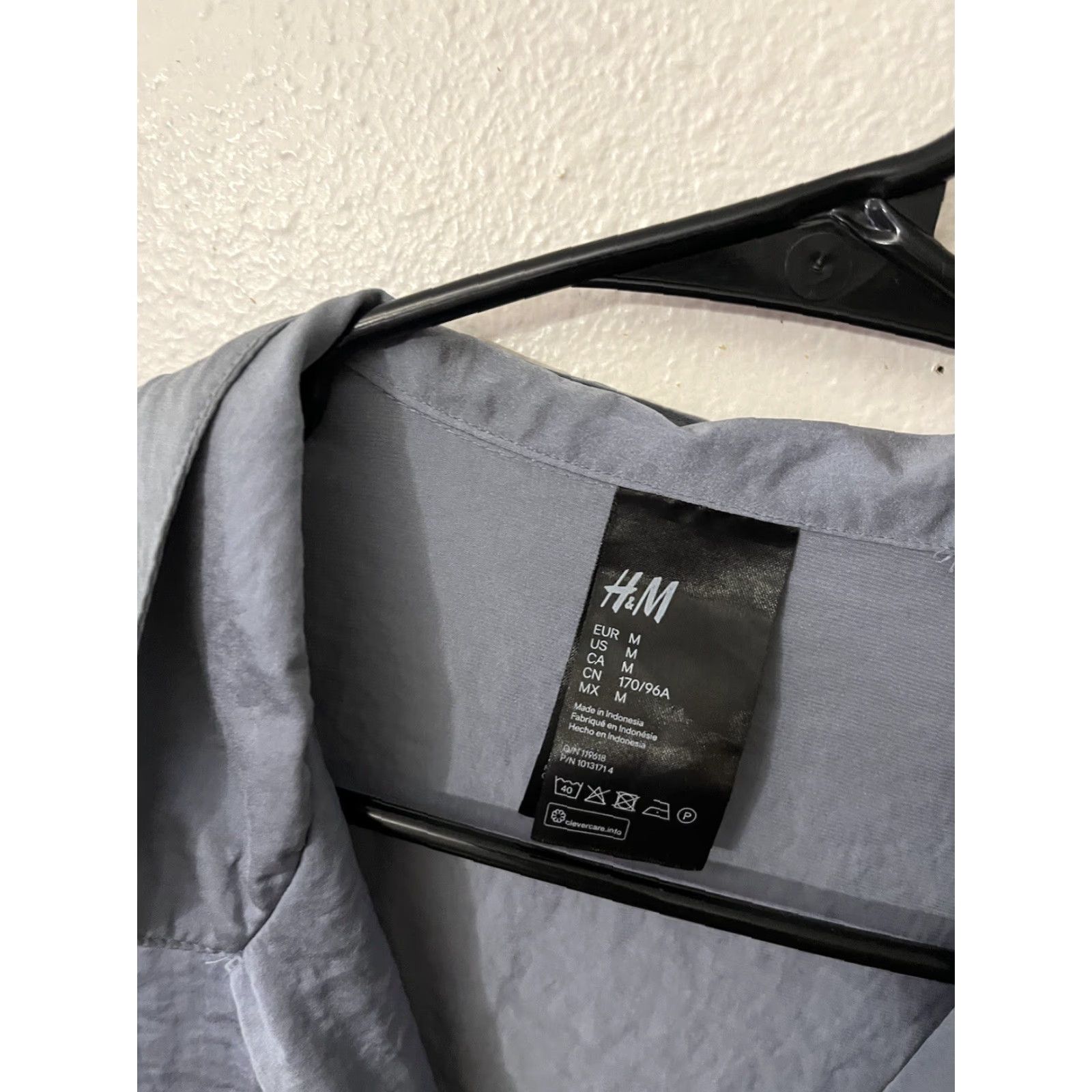 H&M H&M Men's Pajama Top Medium Blue Pre-Owned Size US M / EU 48-50 / 2 - 2 Thumbnail