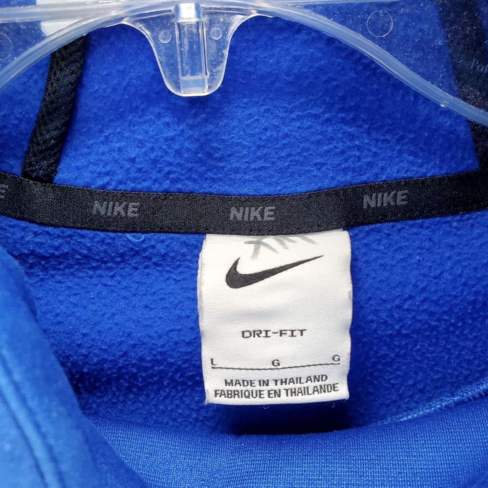 Nike Nike Hoodie: Mens L Blue Dri-FIT Skull Graphic Front Pullover Hooded, Fleece Lined, 100% Polyester, Chest 22.5", Length 28.5" Size US L / EU 52-54 / 3 - 5 Thumbnail