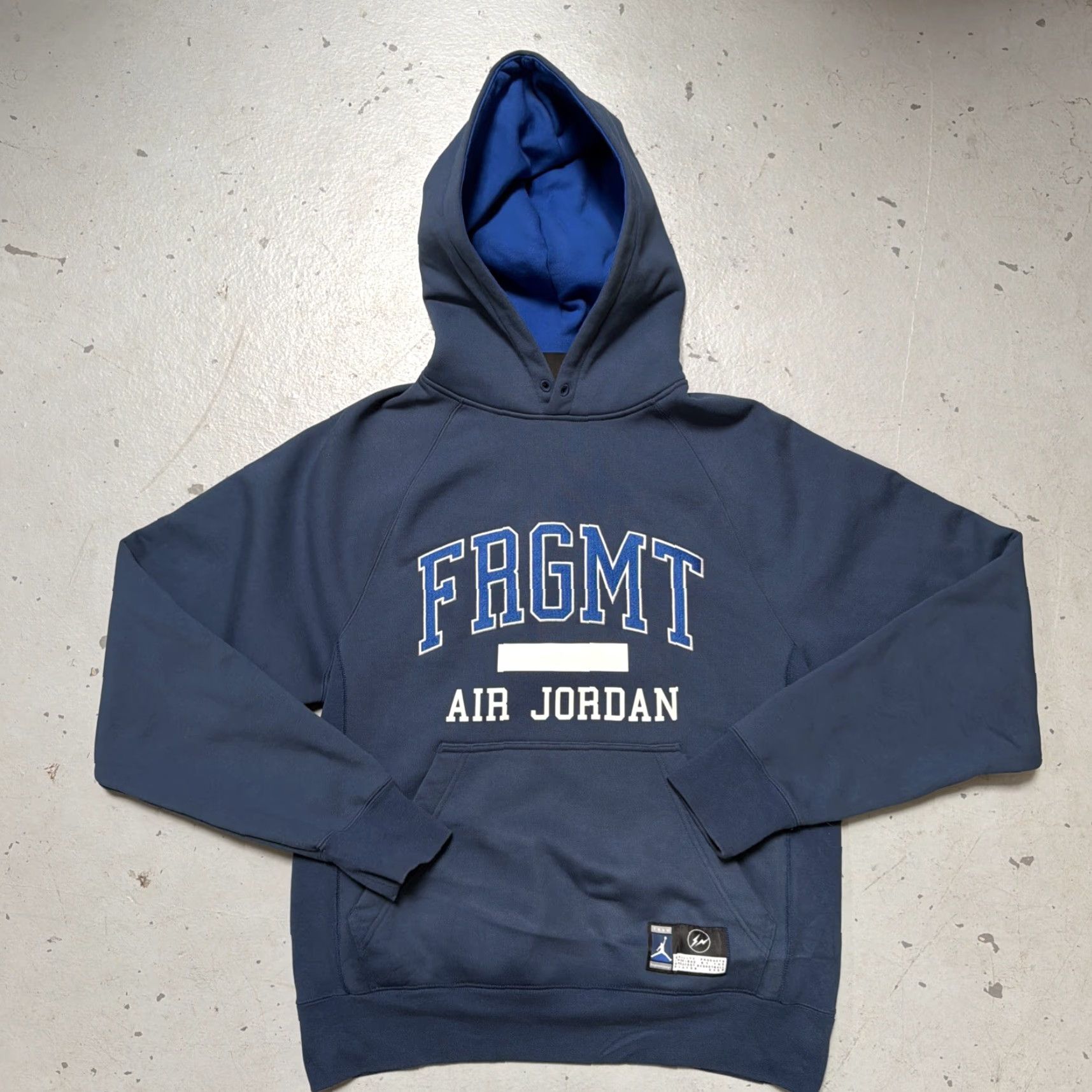 Jordan Brand Nike Air Jordan Fragment Design FRGMT Hoodie Sweatshirt M Unisex Adults Blue 90s Collaboration Streetwear Basketball Pullover Size US M / EU 48-50 / 2 - 2 Thumbnail