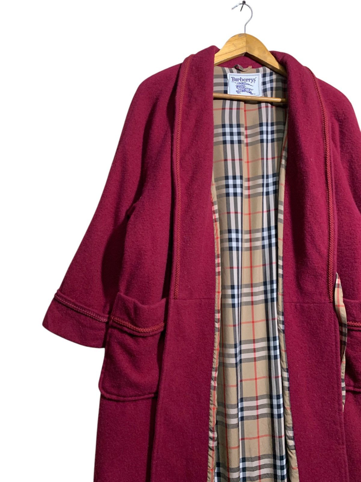 Burberry × Burberry Prorsum 🔥BURBERRY NOVACHECK ROBE RED Size US M / EU 48-50 / 2 - 2 Thumbnail