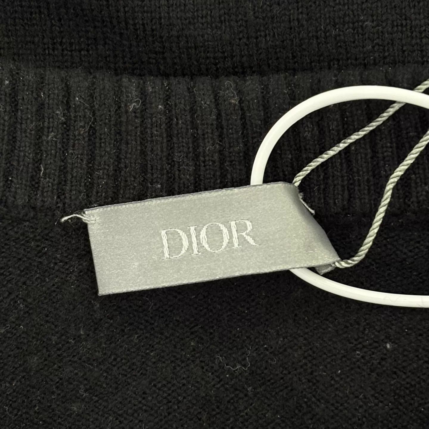 Dior Black Long Sleeve Sweater with Blue Embroidered Design Size US S / EU 44-46 / 1 - 3 Thumbnail