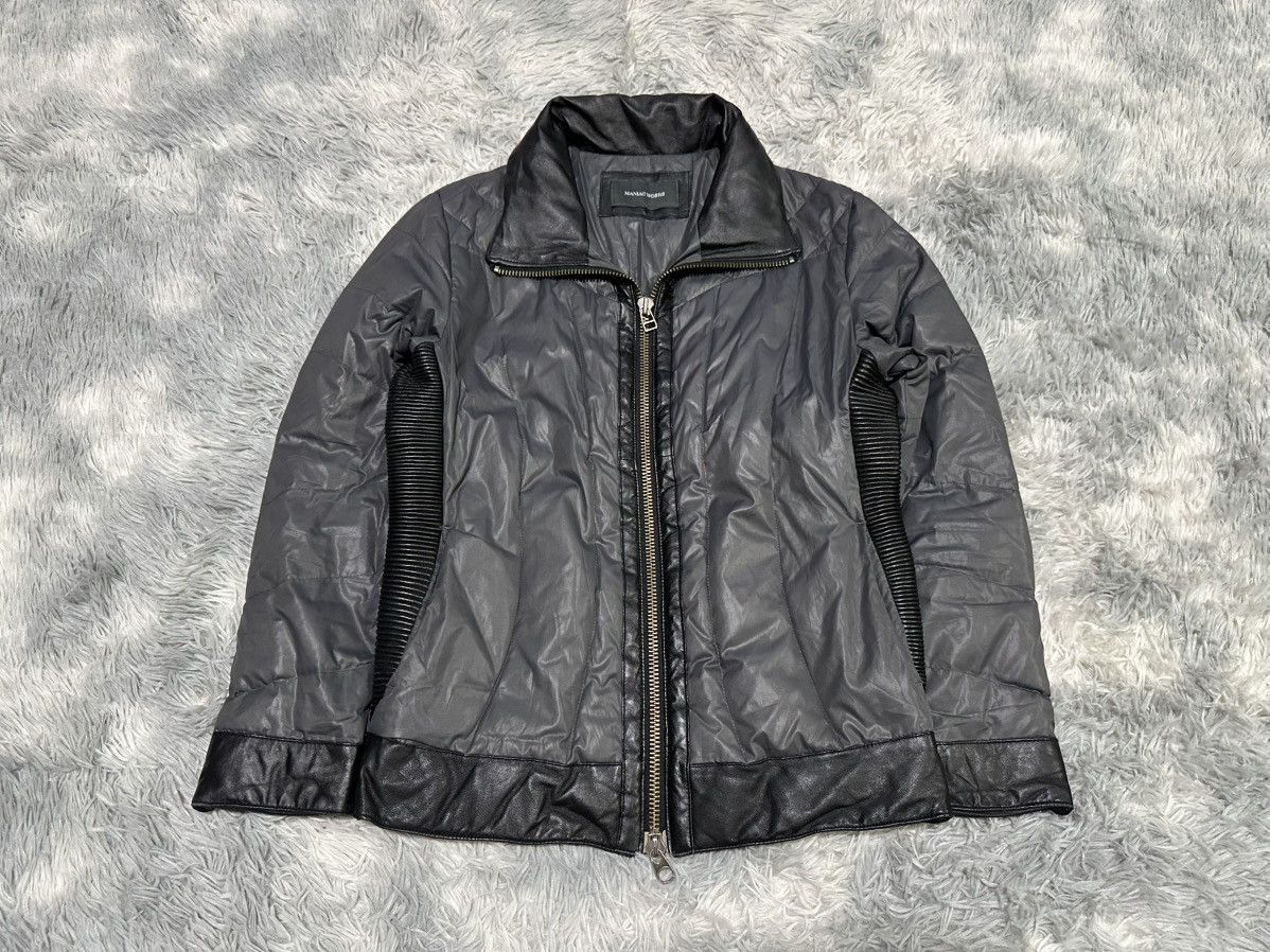Le Grande Bleu (L.G.B.) 🔥Sick Y2K Maniac Works Puffer Leather Jacket Size US L / EU 52-54 / 3 - 1 Thumbnail