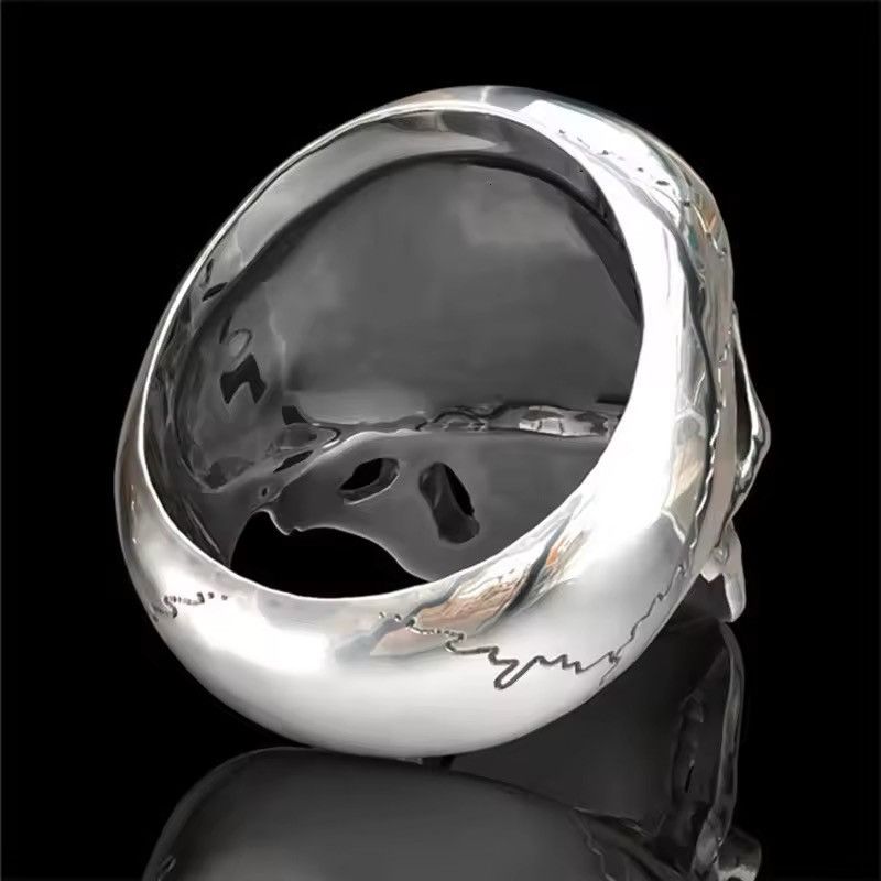 Jewelry × Vintage Retro Personality Skull Ring Size ONE SIZE - 6 Thumbnail