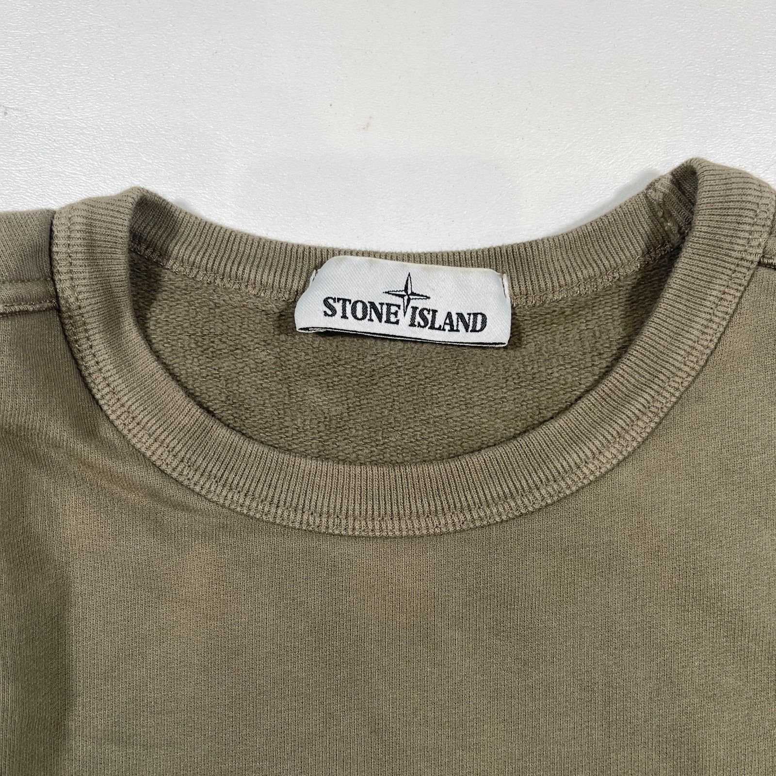 Stone Island Stone Island Garment Dyed Olive Green Crewneck Sweater Size US M / EU 48-50 / 2 - 4 Thumbnail