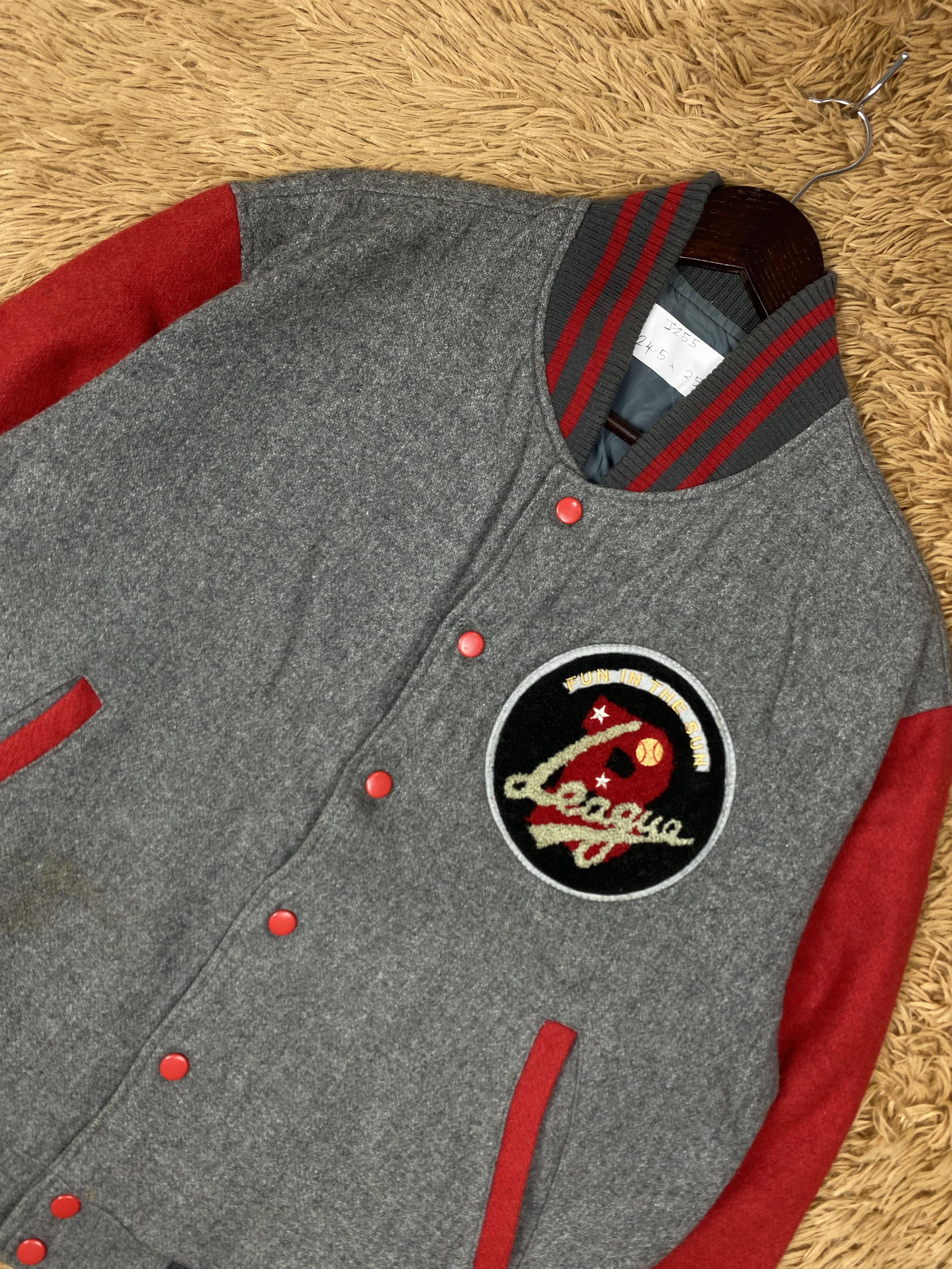 MLB Vintage B League Varsity Jacket DJ0255 Size US L / EU 52-54 / 3 - 2 Thumbnail