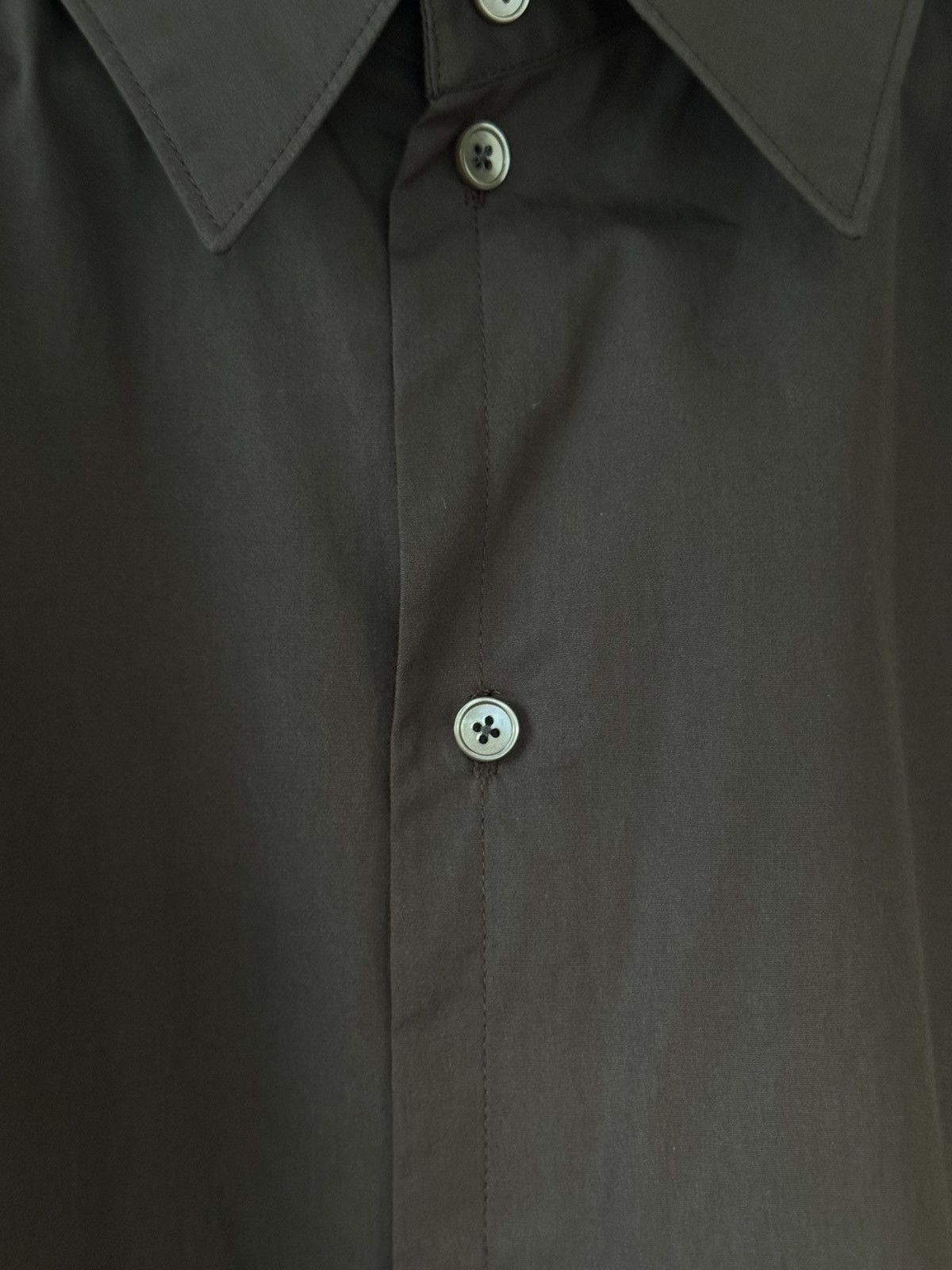 Lemaire Twisted Shirt in Brown Cotton 54 Size US XXL / EU 58 / 5 - 4 Thumbnail