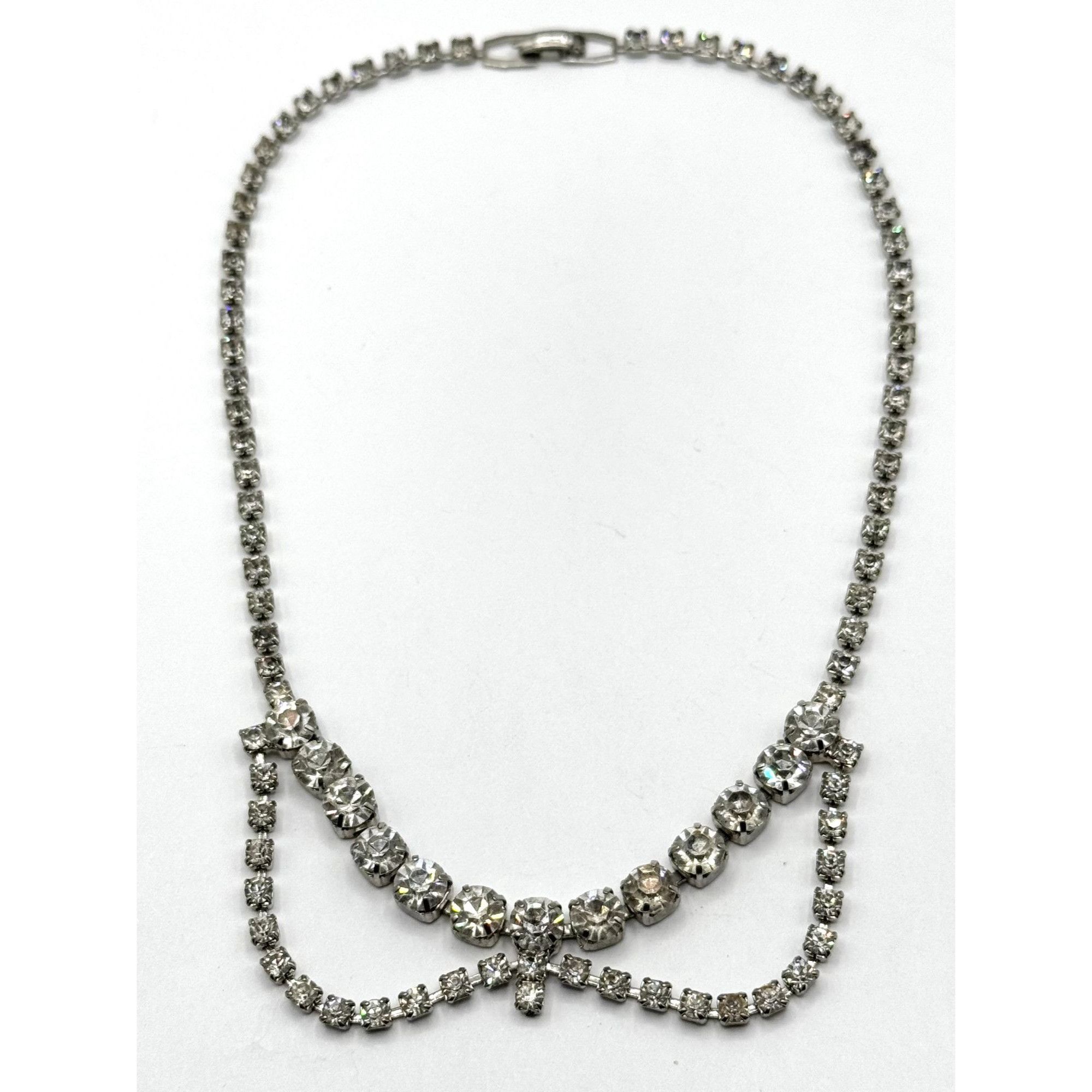 Vintage Vintage glass rhinestone collar necklace Size ONE SIZE - 1 Thumbnail