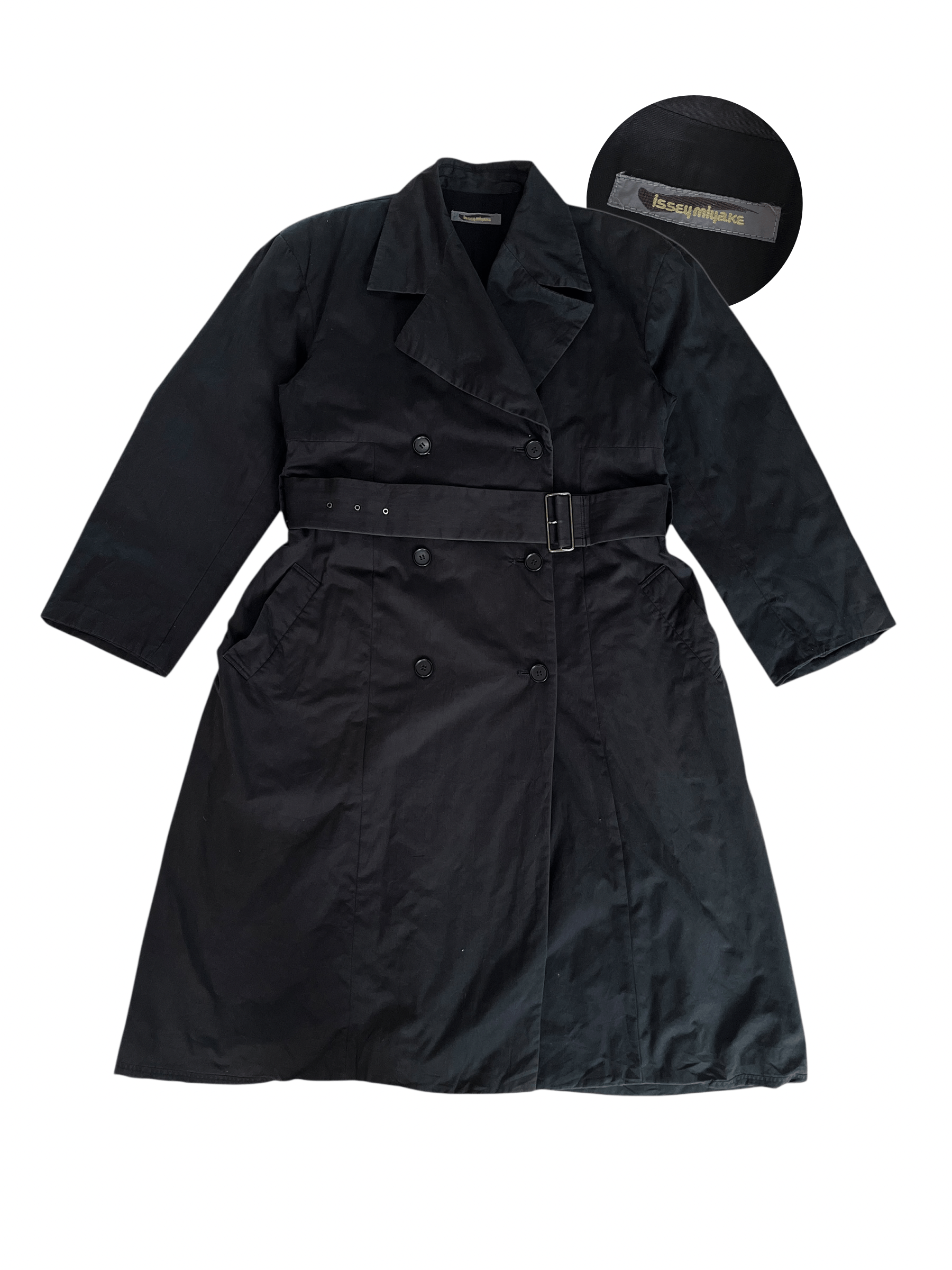 Issey Miyake Vintage 80s Brush Label Issey Miyake Trench Coat Size US M / EU 48-50 / 2 - 1 Thumbnail