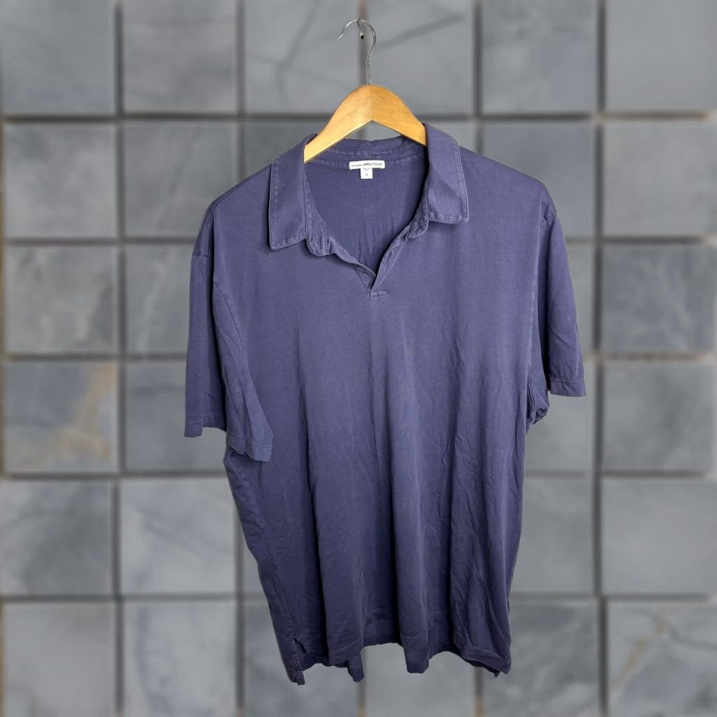 James Perse VINTAGE James Perse Polo Shirt Mens XL Blue Short Sleeve Made USA Size US XL / EU 56 / 4 - 1 Thumbnail