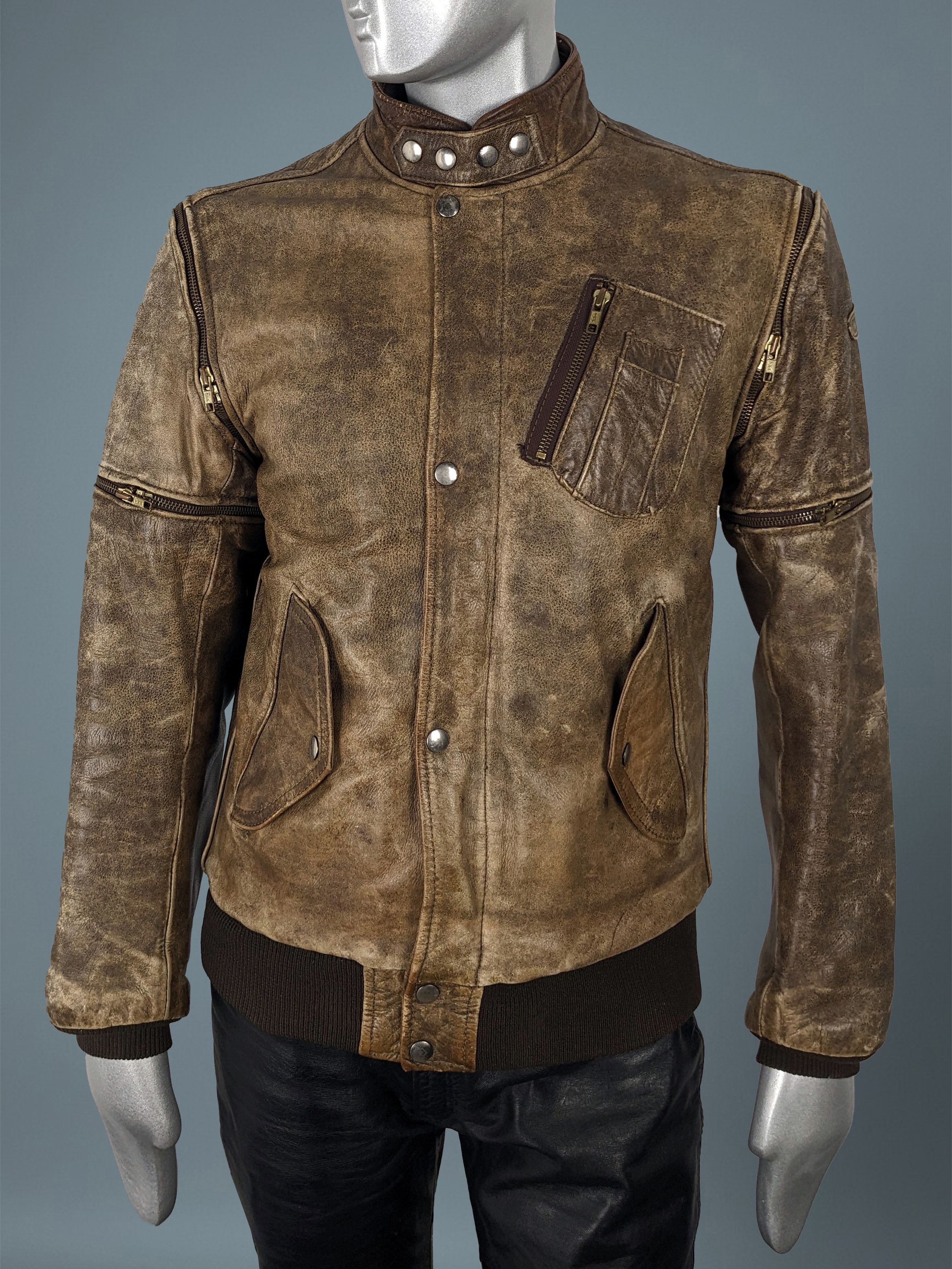Hein Gericke Vintage 90s Hein Gericke Genuine Leather Moto Jacket Vest Size US M / EU 48-50 / 2 - 4 Thumbnail