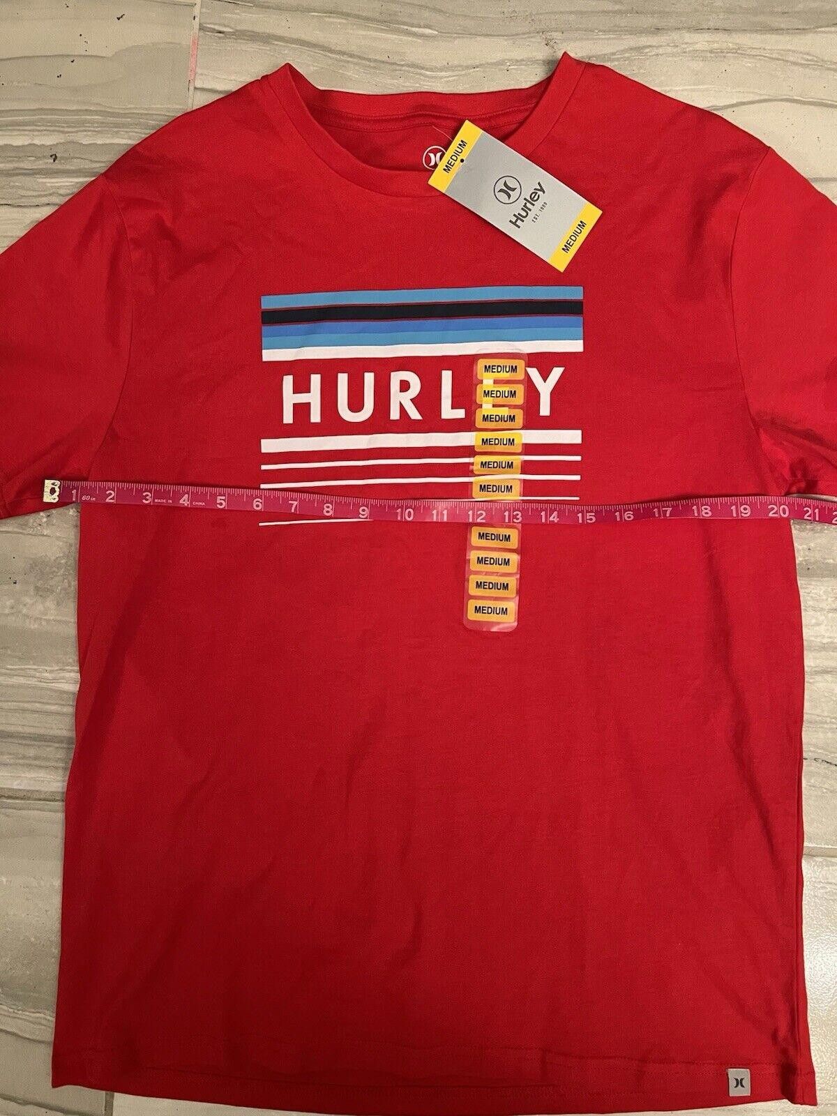 Hurley Hurley T Shirt Mens Short Sleeve Red White Blue Logo Size US M / EU 48-50 / 2 - 4 Thumbnail