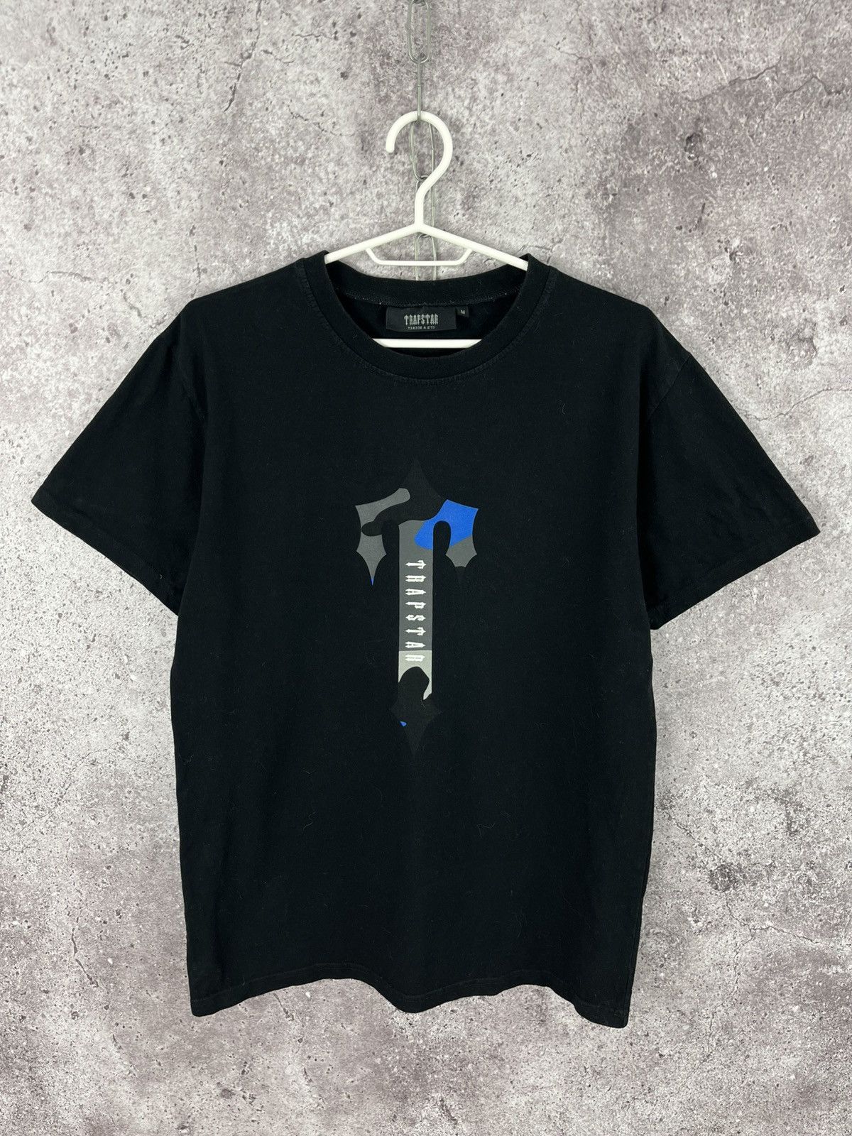 Trapstar London Trapstar T-Shirt Big Logo Street Style Y2K Drill Black Sz M Size US M / EU 48-50 / 2 - 1 Thumbnail