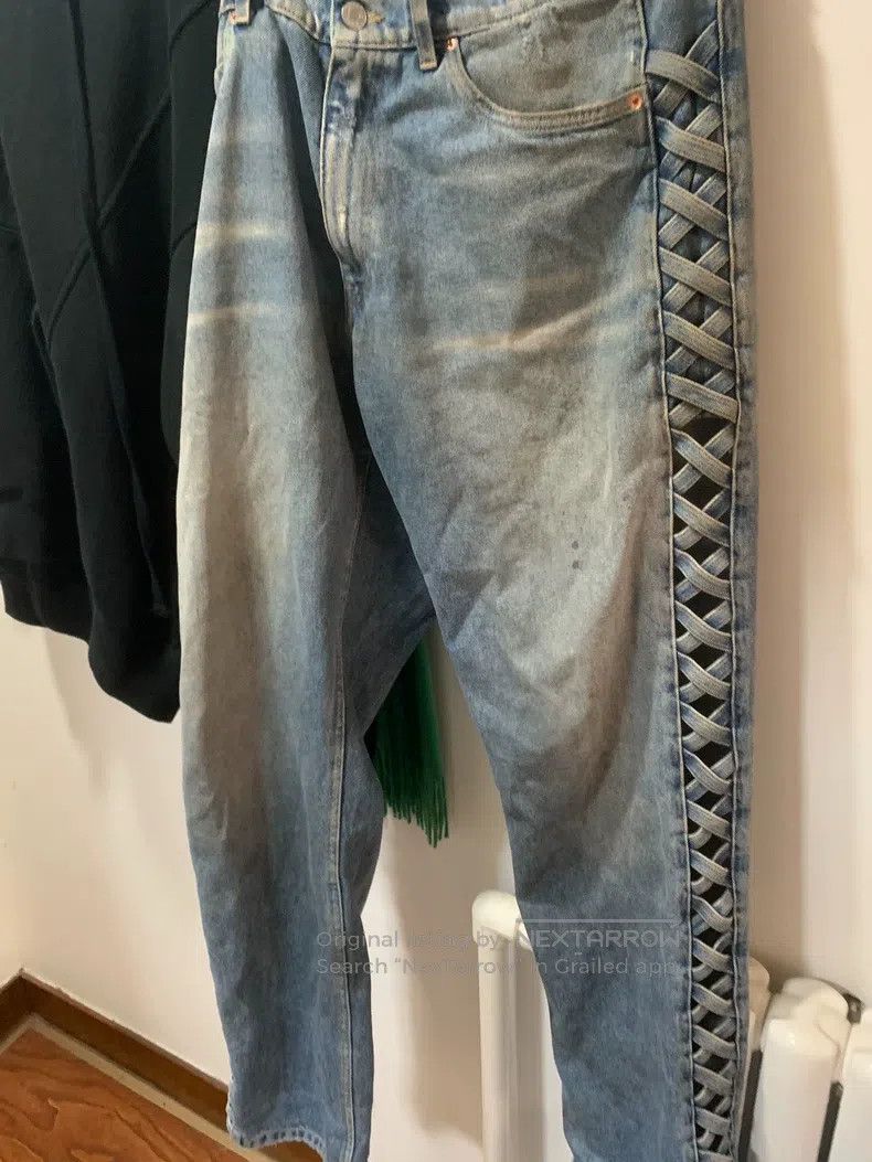 Martine Rose Martine Rose Size L 22ss side cross pattern hollow jeans Size US 28 / EU 44 - 5 Thumbnail