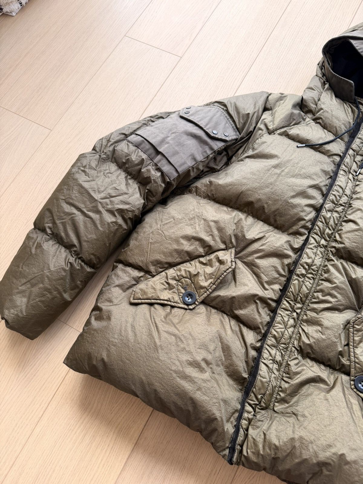 Ten C Ten C Iced Combo Down Jacket Olive 52/XL Size US XL / EU 56 / 4 - 6 Thumbnail