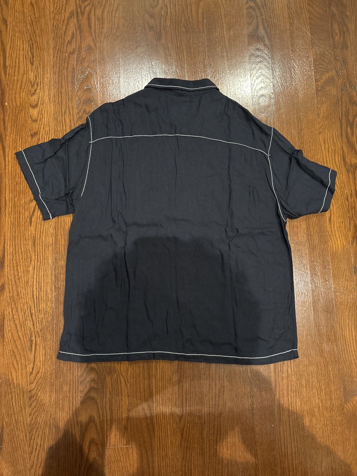 Stussy Stussy Contrast Pick-Stitched Shirt in Black SS23 Size US M / EU 48-50 / 2 - 7 Thumbnail