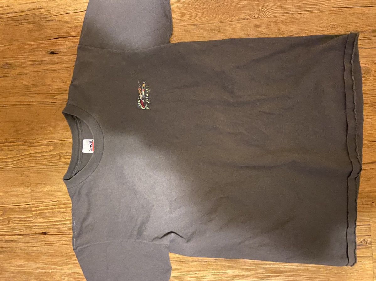 Anvil × Vintage Single stitch embroidered alaska fishing tee Size US L / EU 52-54 / 3 - 3 Thumbnail