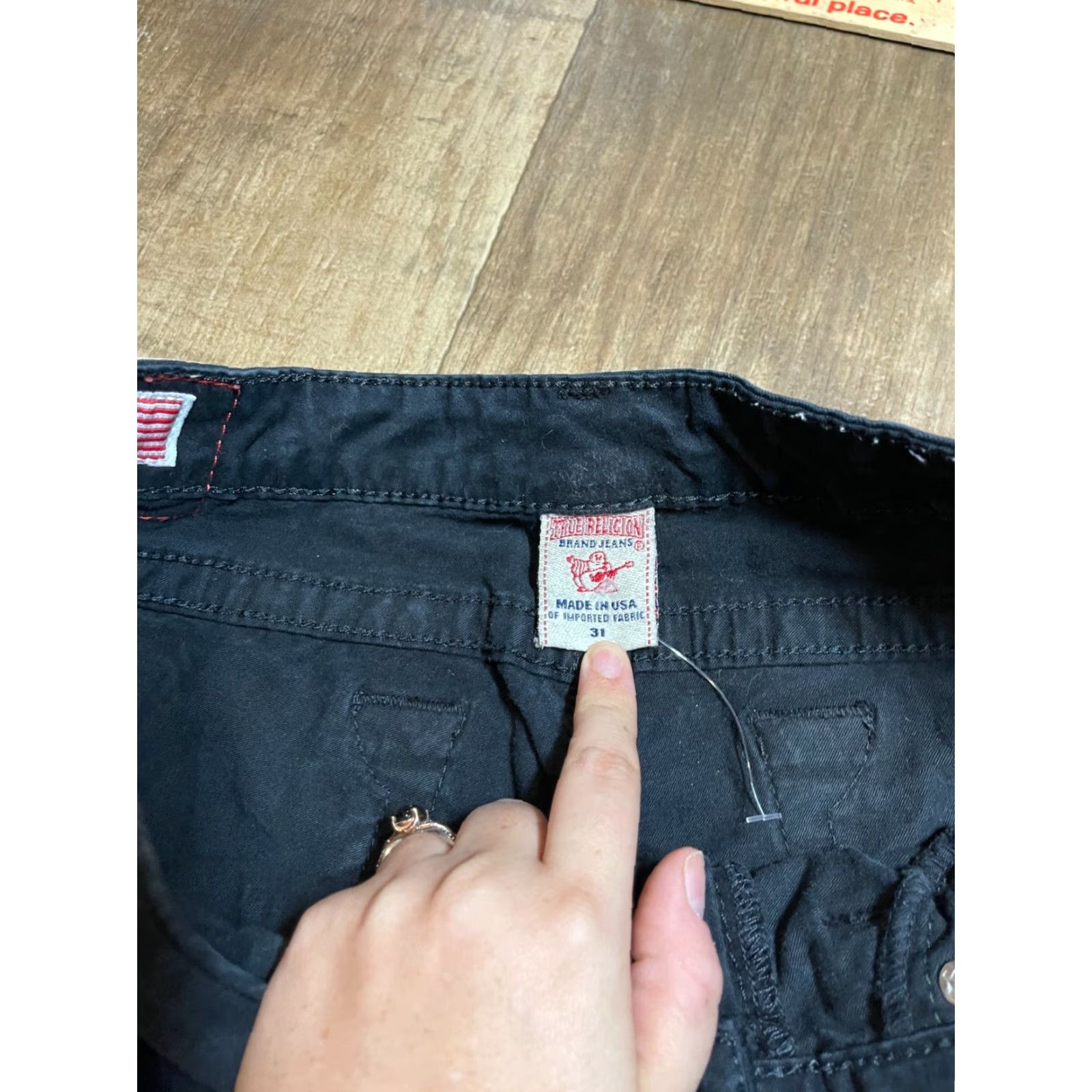 True Religion True Religion Jeans Womens Size 31 Black Pants Regular 5-Pocket Design Straight Women Black Size 24" / US 00 / IT 34 - 4 Thumbnail