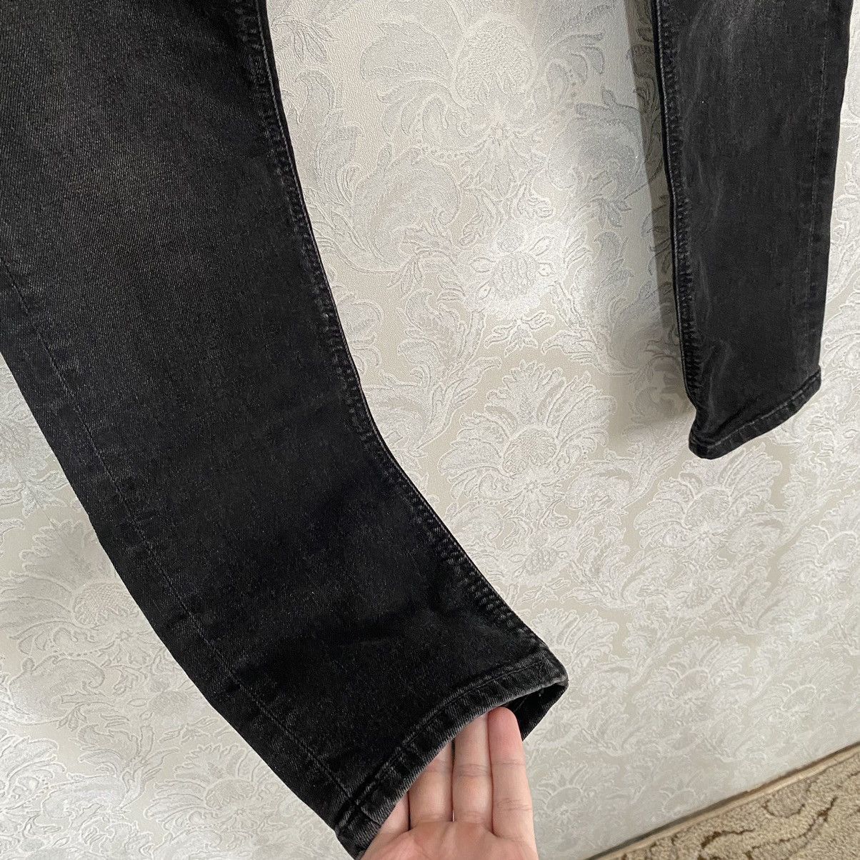 Nudie Jeans Nudie Jeans Grim Tim Black Denim Men’s Pants Size US 31 - 3 Thumbnail