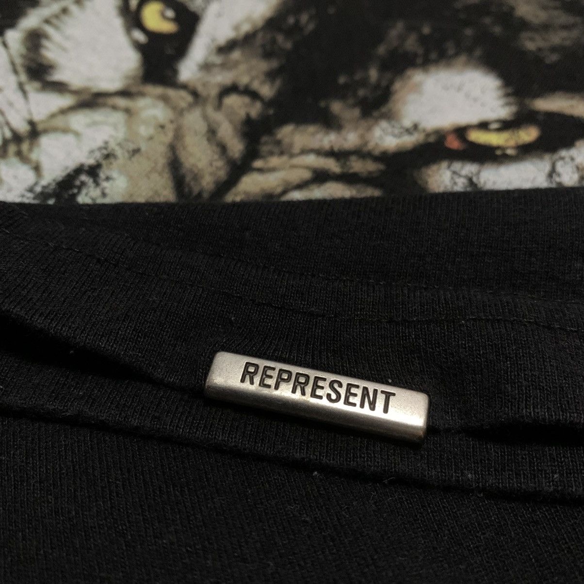 Represent Clo. Represent Medium Pleasure To Kill Jet Black Tee Wolves Size US M / EU 48-50 / 2 - 5 Thumbnail