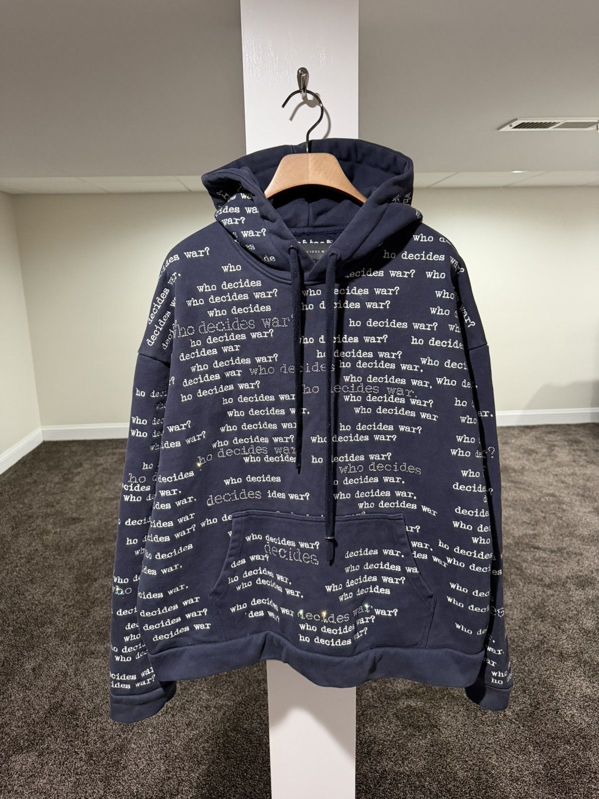 Who Decides War Who Decides War WDW Flared Scripture Dark Blue Hoodie Size US L / EU 52-54 / 3 - 1 Thumbnail