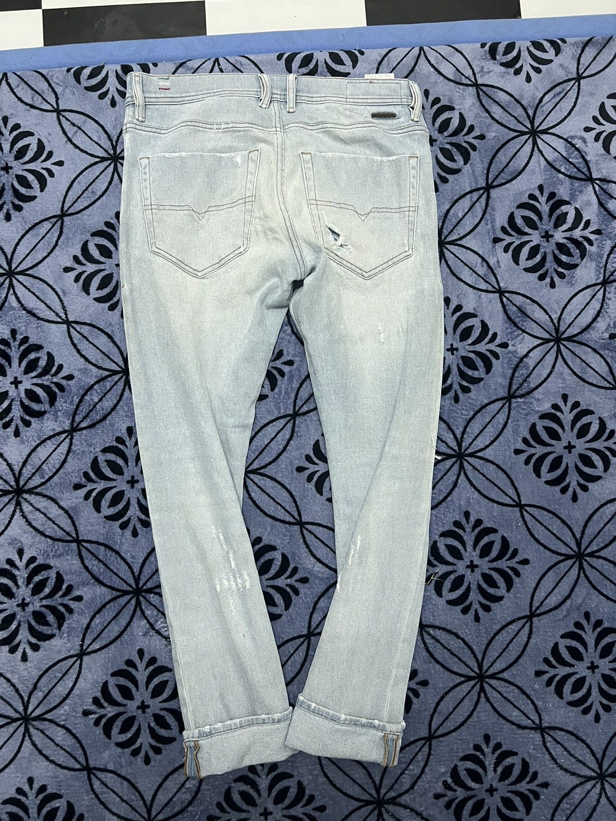 Diesel Diesel Industry - Distressed selvedge jeans Size US 31 - 11 Thumbnail