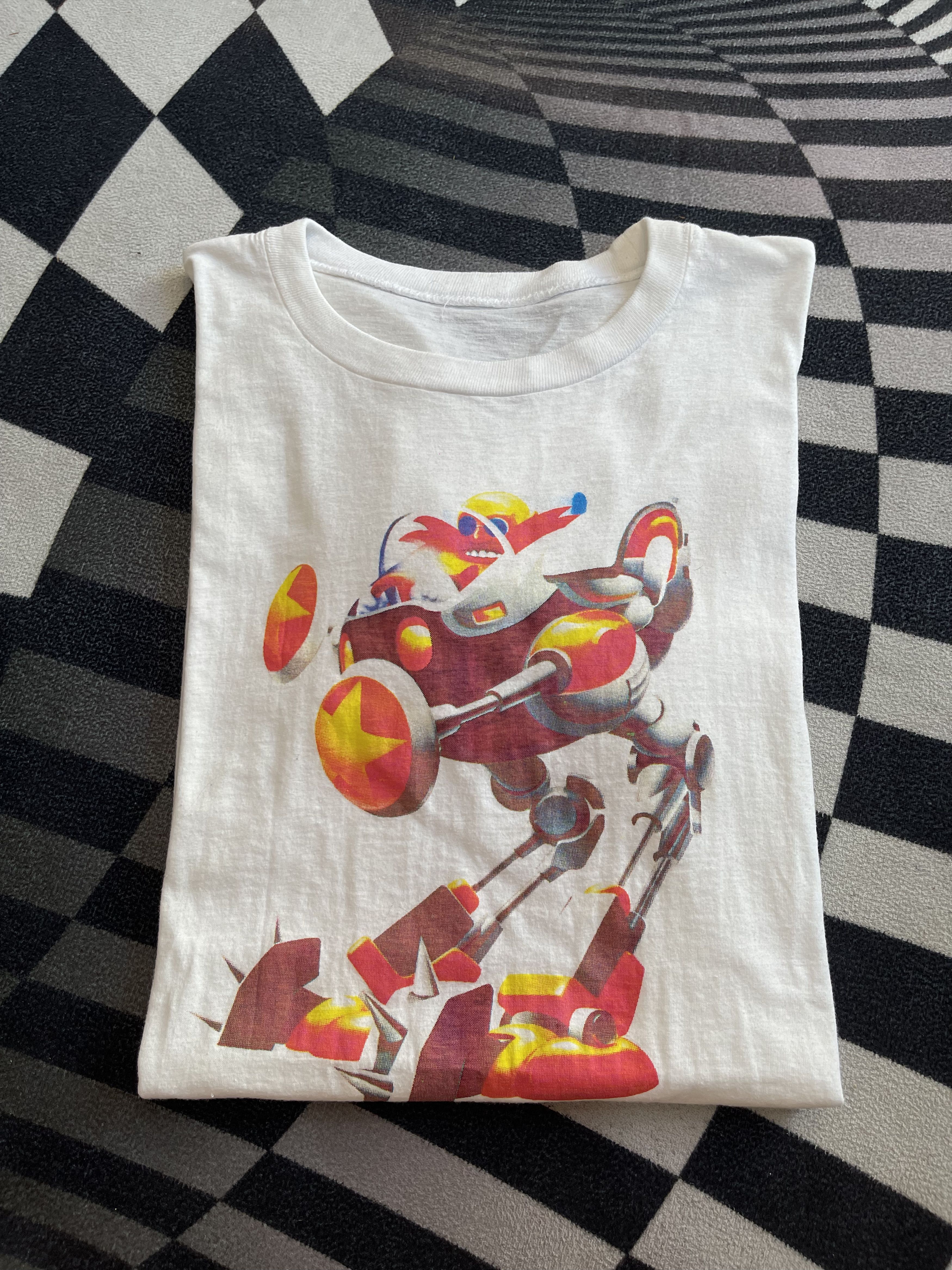 Nintendo RARE Vintage 90s SegaSonic The Hedgehog Dr. Eggman Robot Tee Size US M / EU 48-50 / 2 - 1 Thumbnail