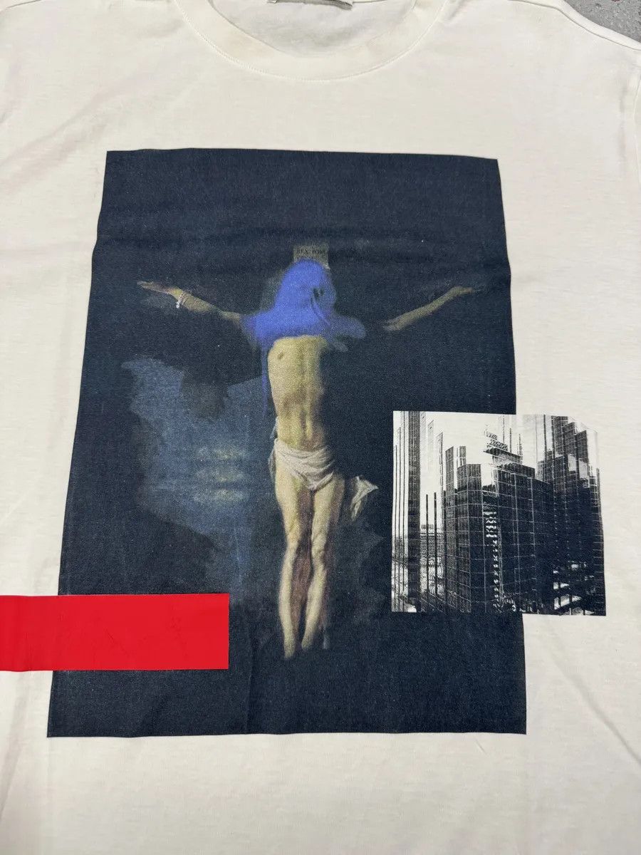 Givenchy SS2013 Givenchy Jesus Modern Art White T-Shirt by Riccardo Tisci Size US S / EU 44-46 / 1 - 6 Thumbnail