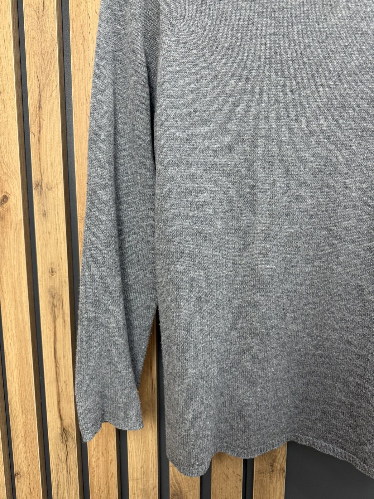 Gran Sasso Gran Sasso Womens Wool Knit Sweater Grey Size 48 Size XL / US 12-14 / IT 48-50 - 3 Thumbnail