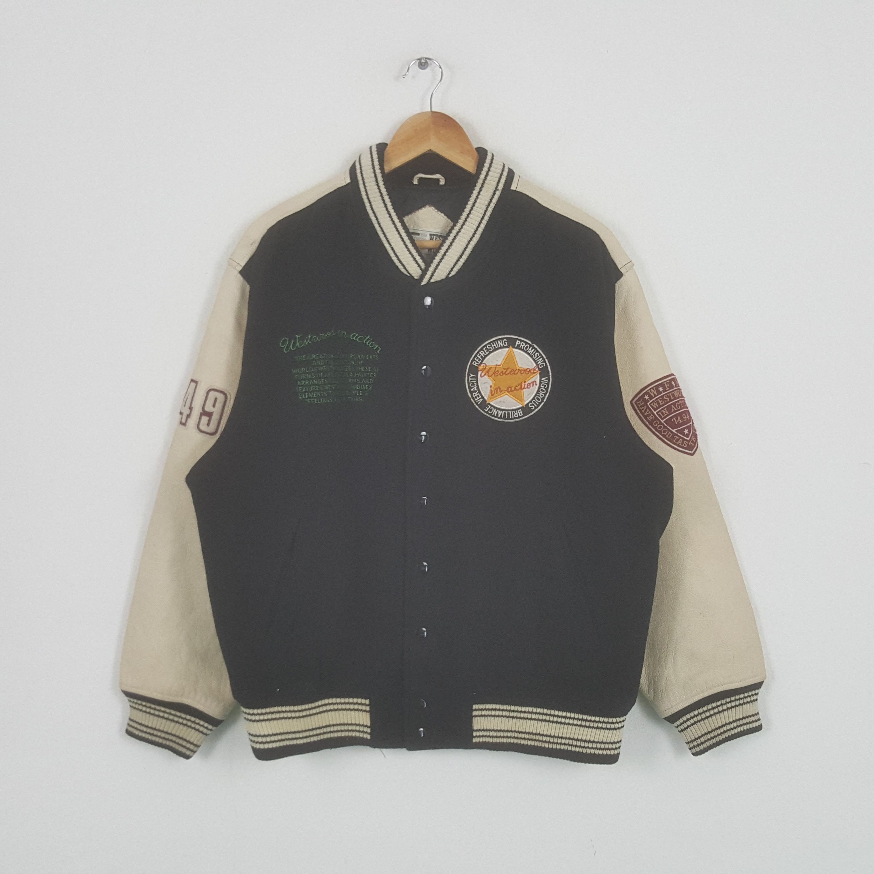 Vintage Vintage Westwood In Action American Style Varsity Jacket Size US XL / EU 56 / 4 - 3 Thumbnail
