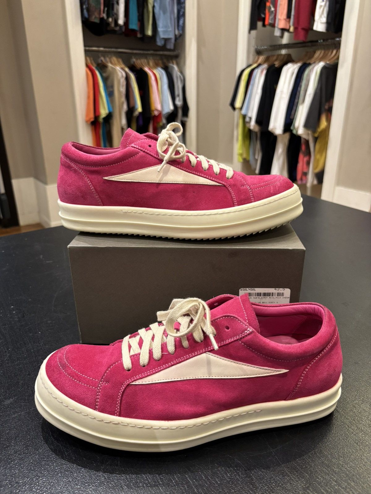 靴 42 RICK OWENS pink VANS VINTAGE SNEAKS RICK OWENS DRKSHDW Pink Vintage Sneakers | eBay