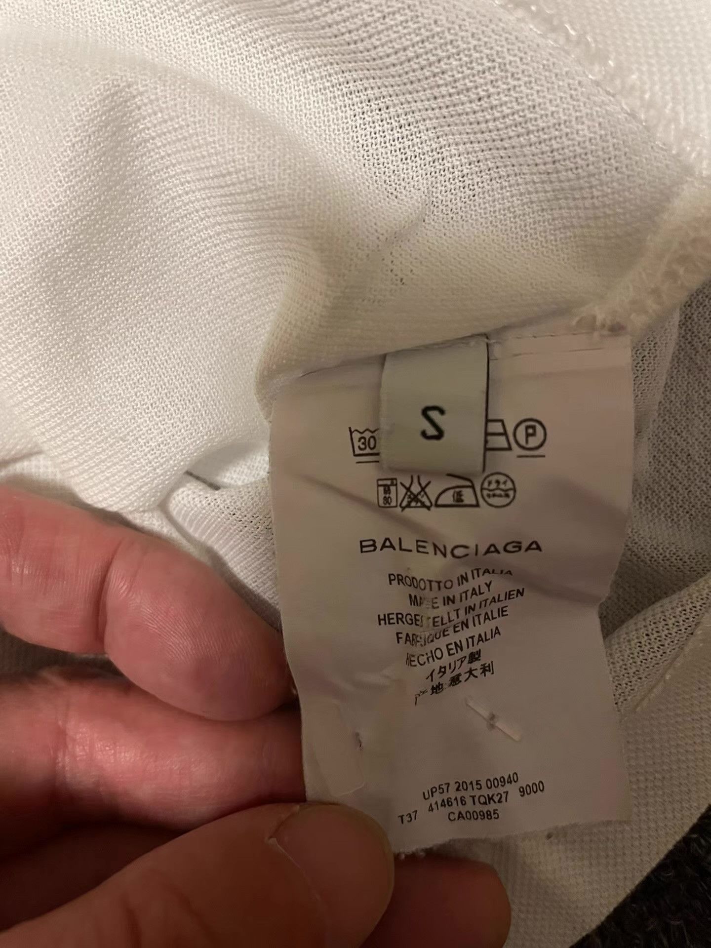 Balenciaga Balenciaga white longline polo T-shirt. Q4 Size US S / EU 44-46 / 1 - 5 Thumbnail