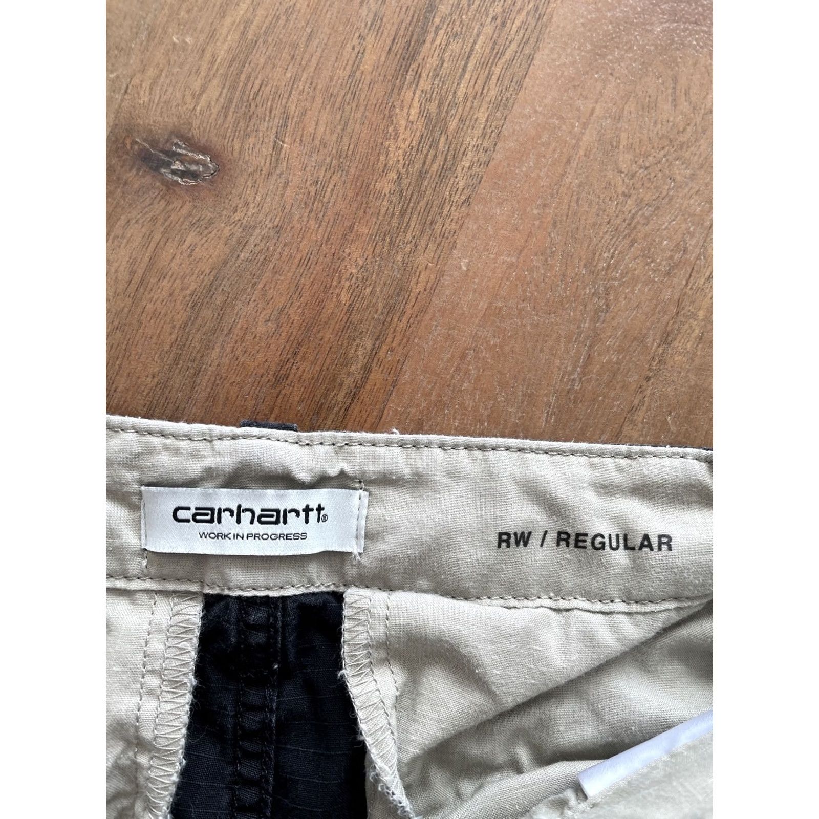 Carhartt VINTAGE Carhartt Work In Progress Cymbal Cargo Pants Womens 25x28 Black Straight Ripstop Size 42" / US 20 - 4 Thumbnail