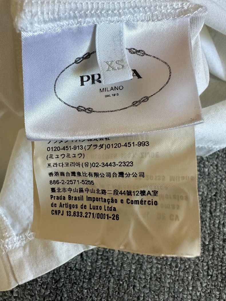 Prada Prada White flower flower T-shirt short sleeve Size XS / US 0-2 / IT 36-38 - 6 Thumbnail
