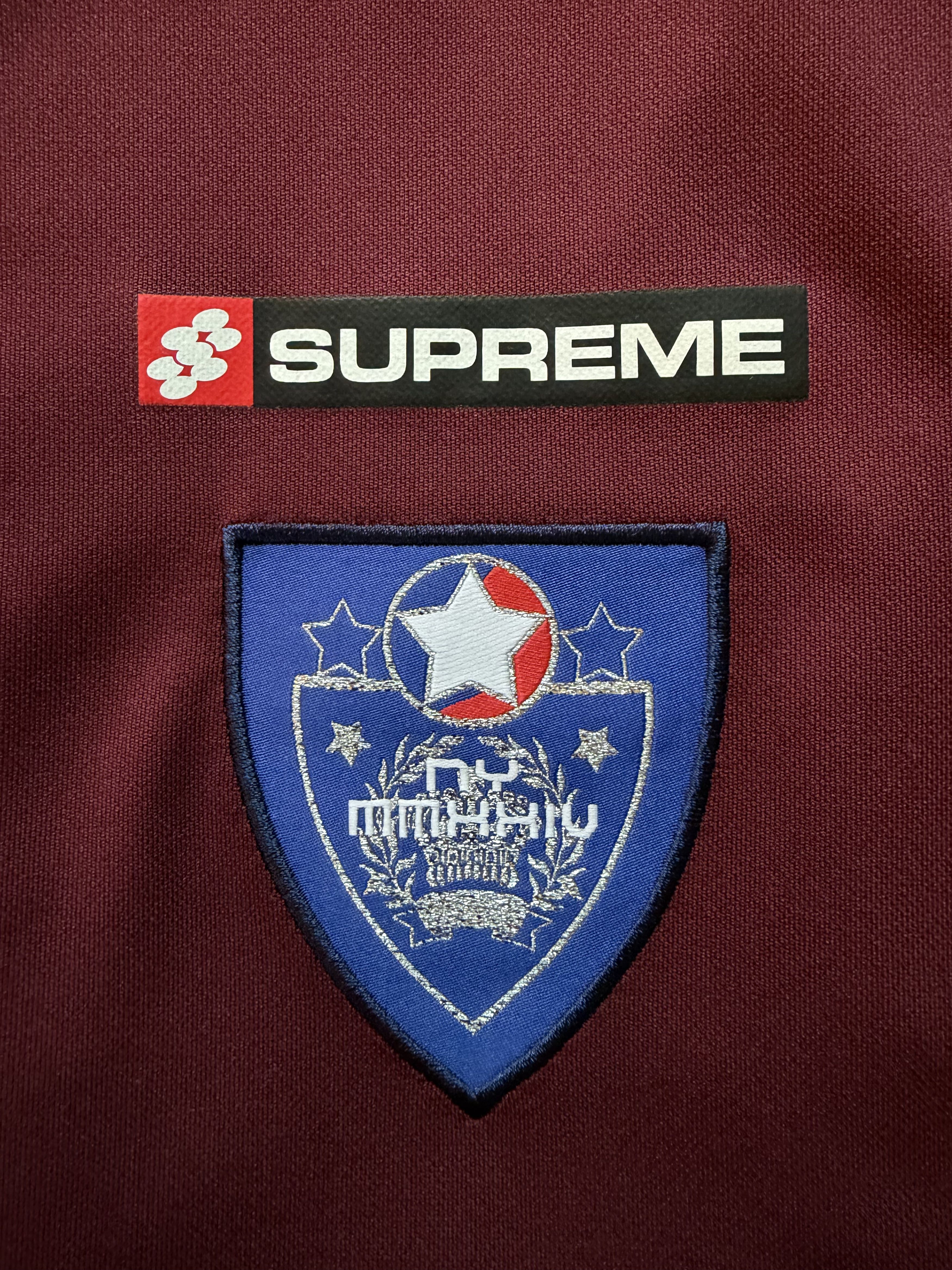 Supreme Supreme Crest Soccer Jersey FW24 "Maroon" — XL — DS Size US XL / EU 56 / 4 - 4 Thumbnail