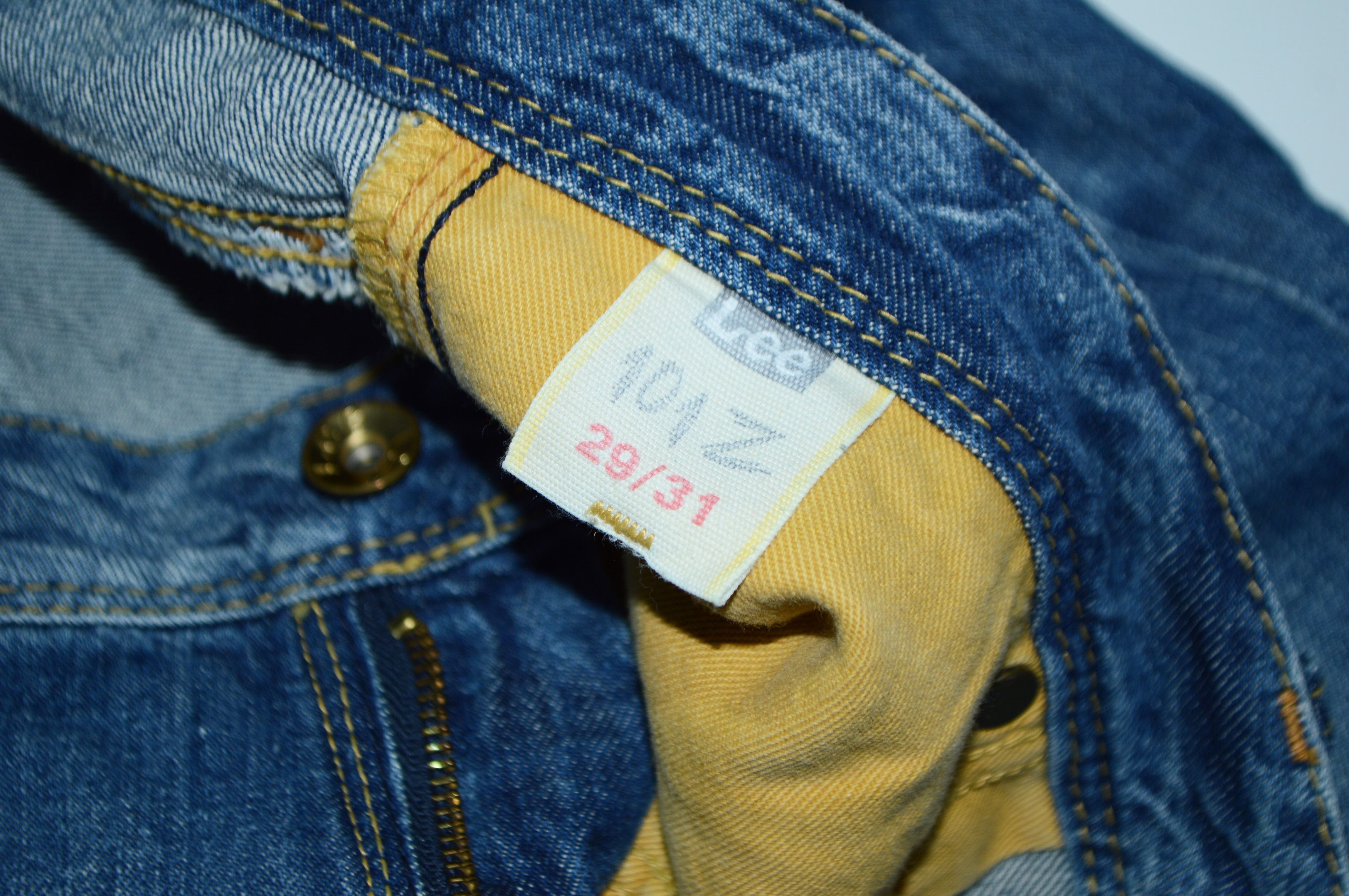 Lee Vintage Lee 101Z Regular Fit Blue Denim Jeans Size W32 L31 Size 32" / US 10 / IT 46 - 7 Thumbnail