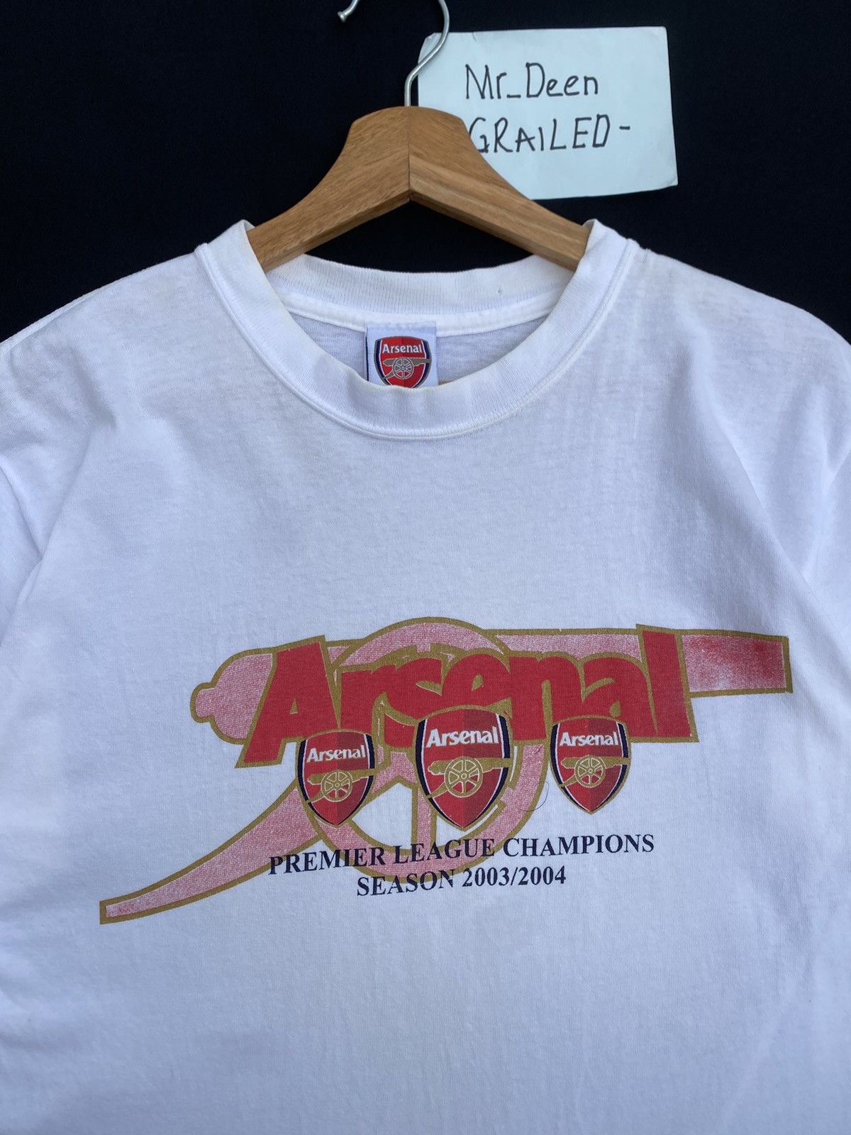 Vintage Rare Arsenal Premier League Champions Season 2003/2004 Tee Size US S / EU 44-46 / 1 - 6 Thumbnail