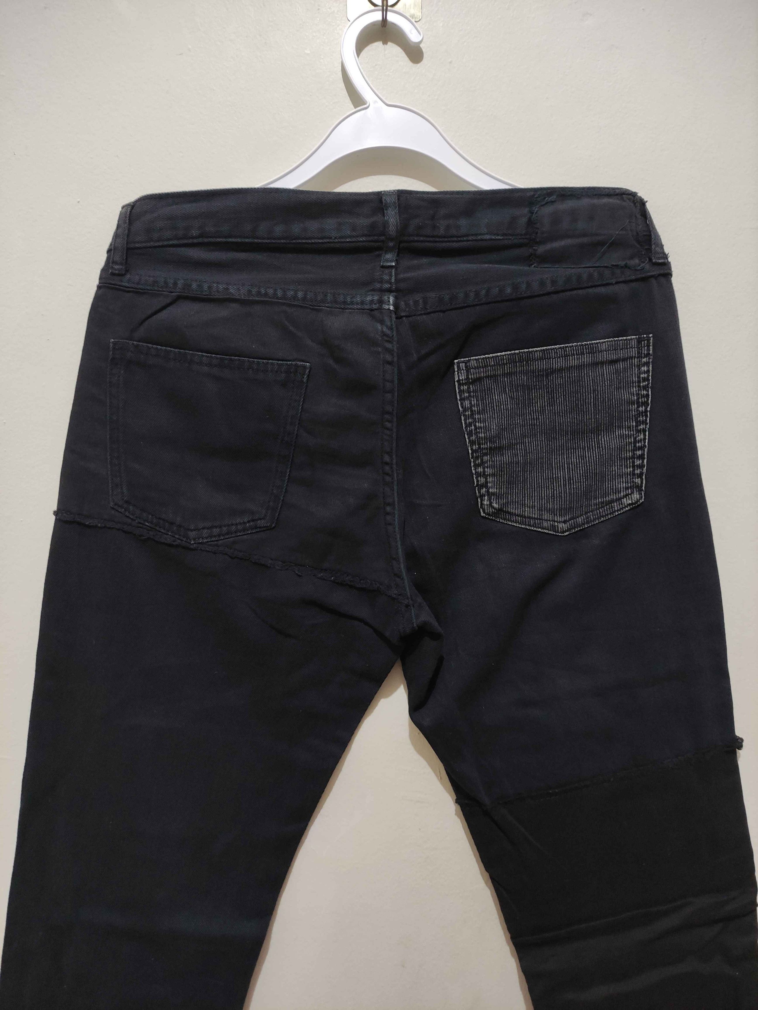 NANO universe Nano Universe Japanese Boro Patchwork Wash Distressed Denim Size US 31 - 18 Thumbnail