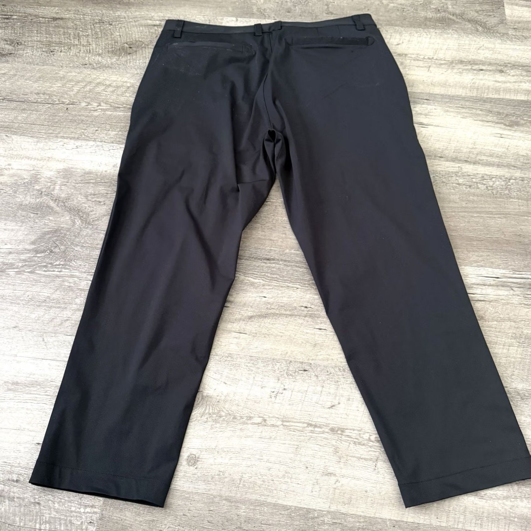 Rhone Rhone Commuter Slim Pants Mens 34x25 Black Straight Leg Performance Stretch Chino 5-Pocket Size US 34 / EU 50 - 3 Thumbnail