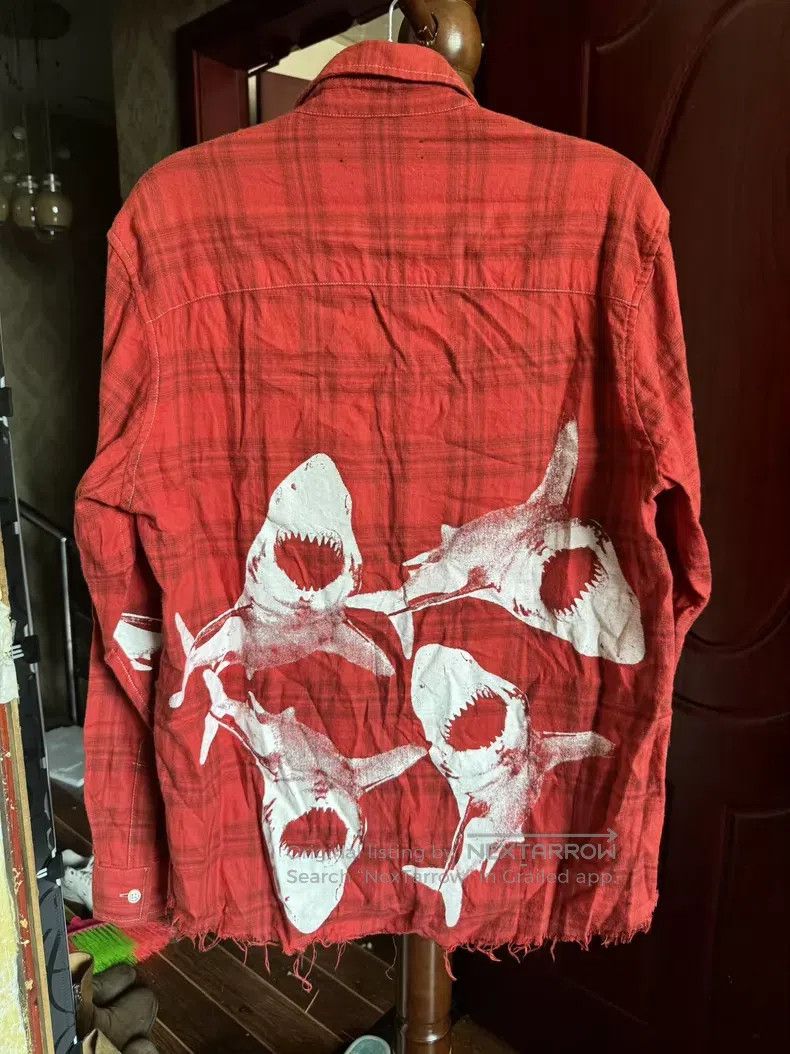 Amiri Amiri Red shark shirt Size US S / EU 44-46 / 1 - 4 Thumbnail